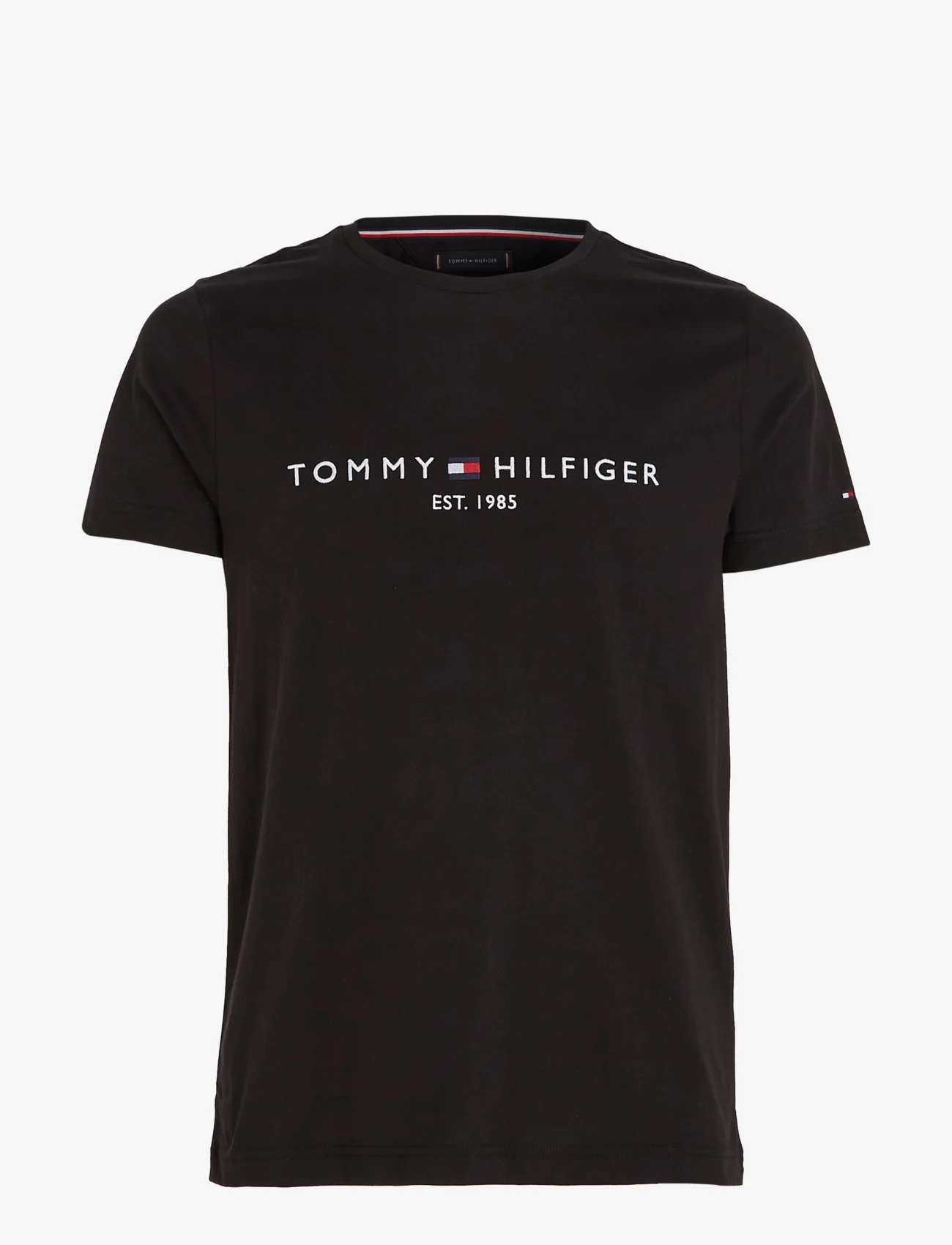 Tommy Hilfiger - CORE TOMMY LOGO TEE - kortermede t-skjorter - jet black - 2