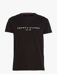 Tommy Hilfiger - CORE TOMMY LOGO TEE - kortærmede t-shirts - jet black - 2