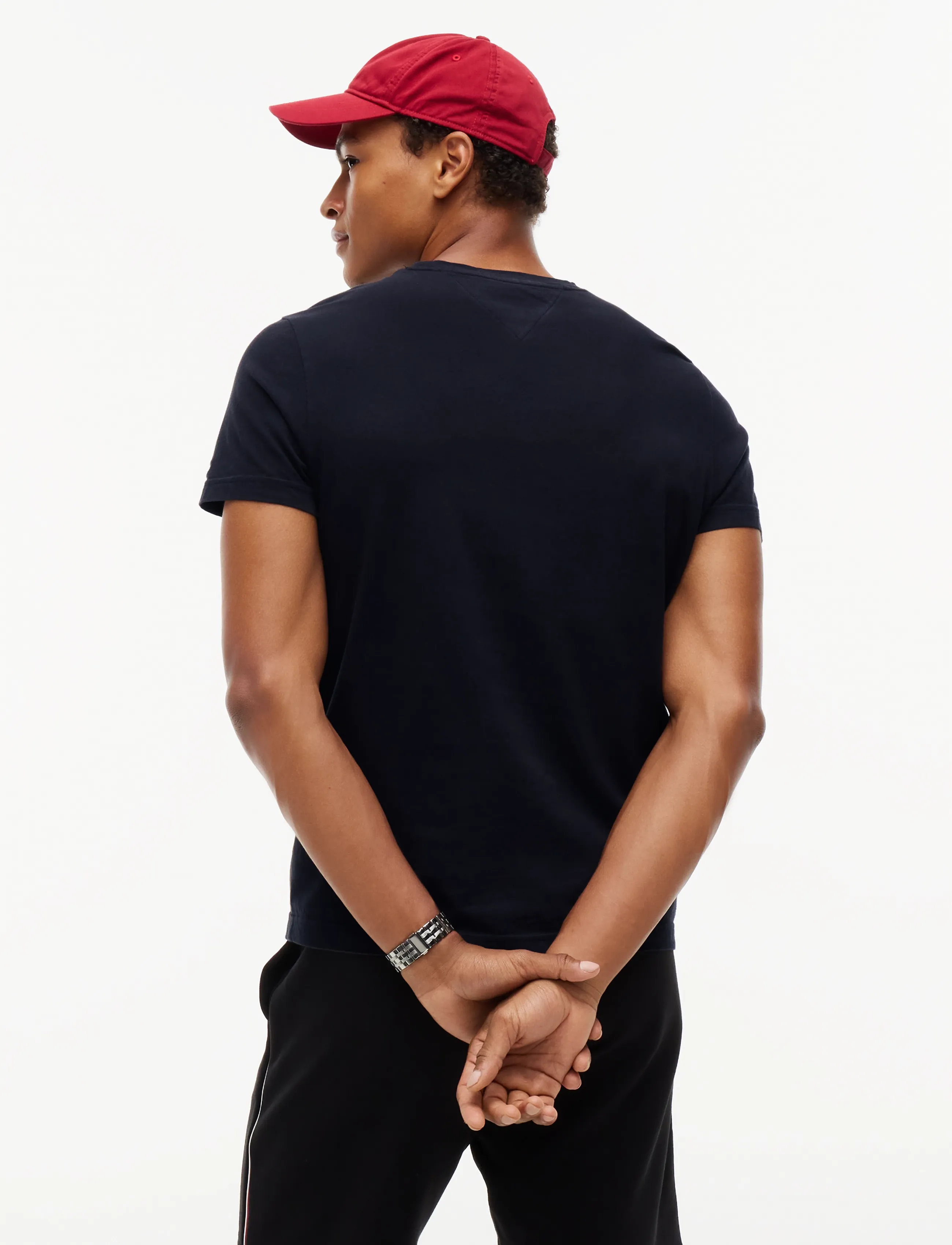 Tommy Hilfiger - CORE TOMMY LOGO TEE - lühikeste varrukatega t-särgid - jet black - 2