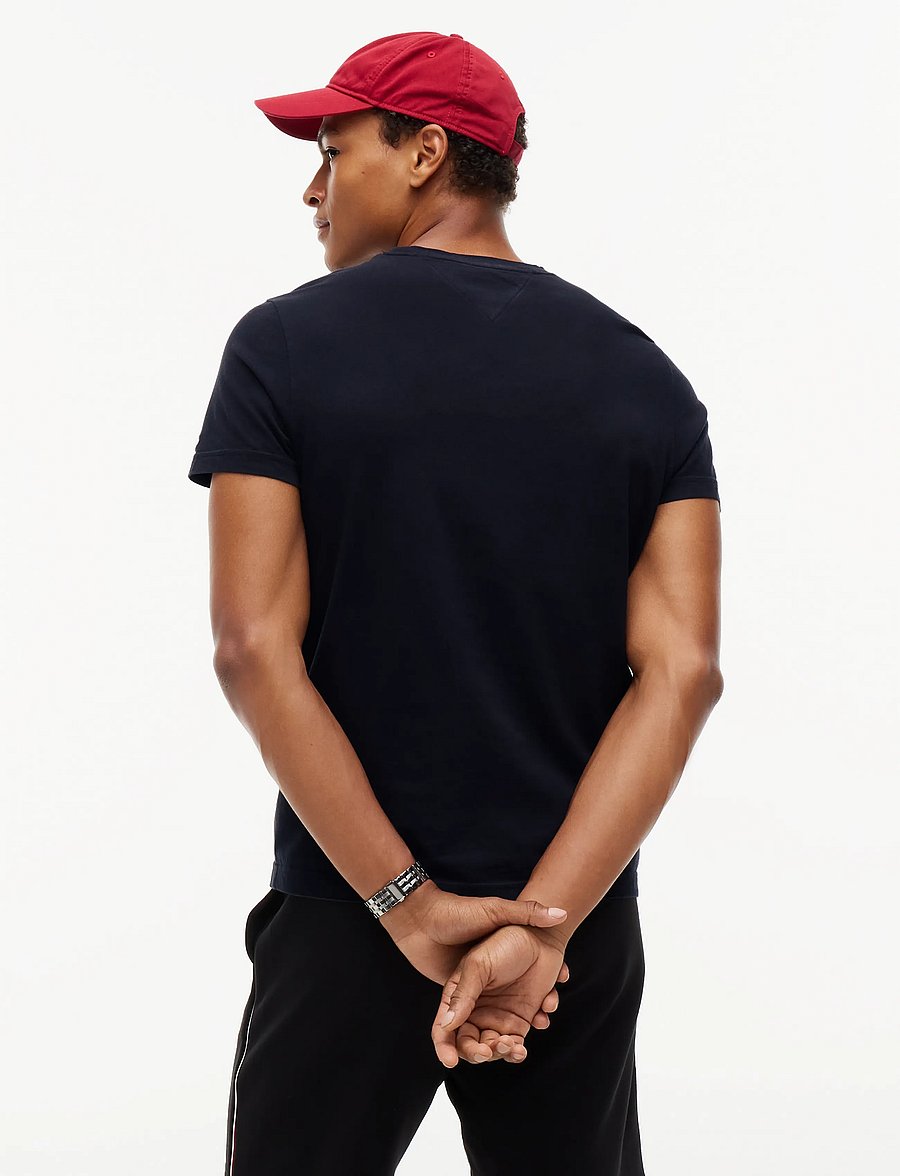 Tommy Hilfiger - CORE TOMMY LOGO TEE - lühikeste varrukatega t-särgid - jet black - 2