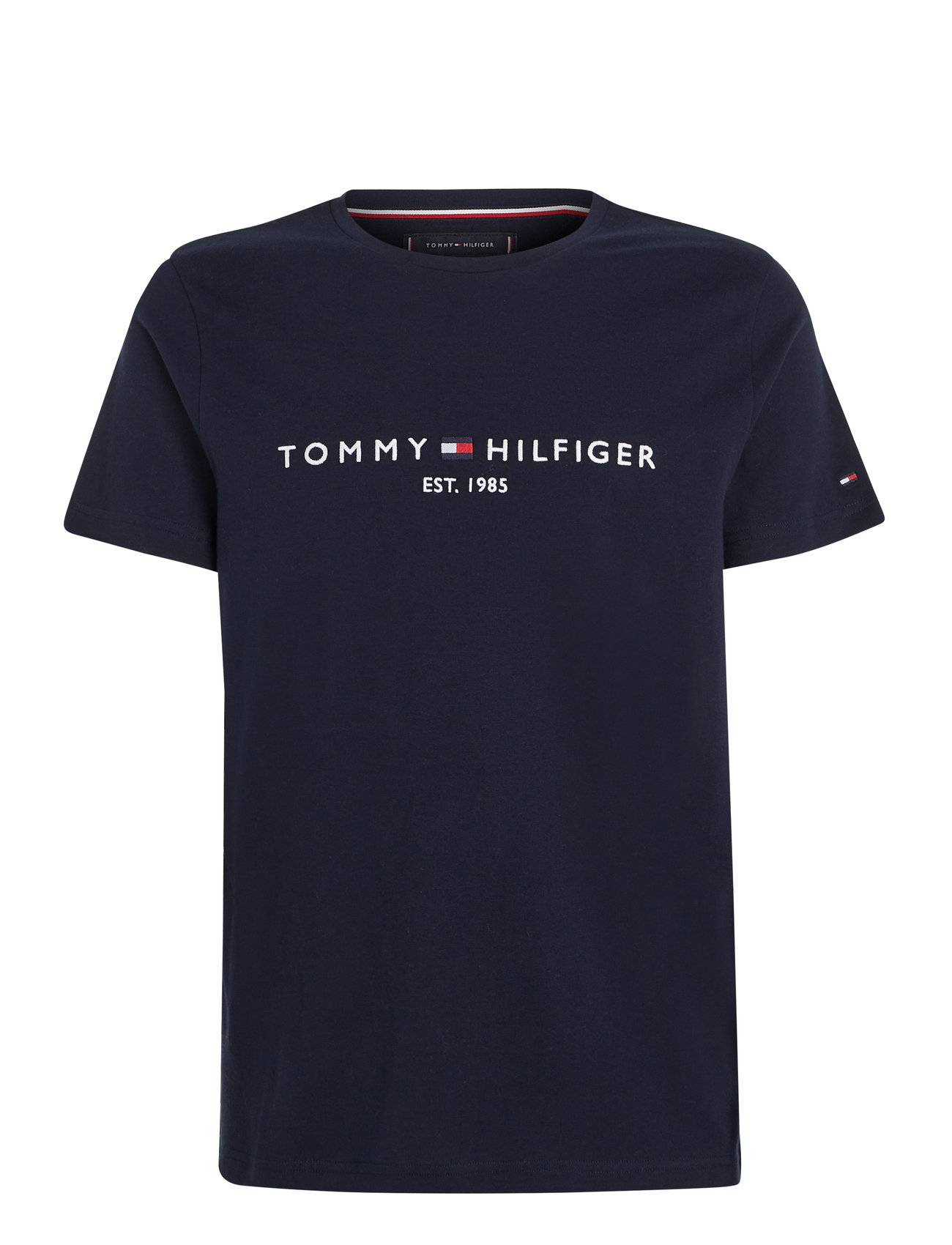 Tommy Hilfiger - CORE TOMMY LOGO TEE - kortärmade t-shirts - sky captain - 1
