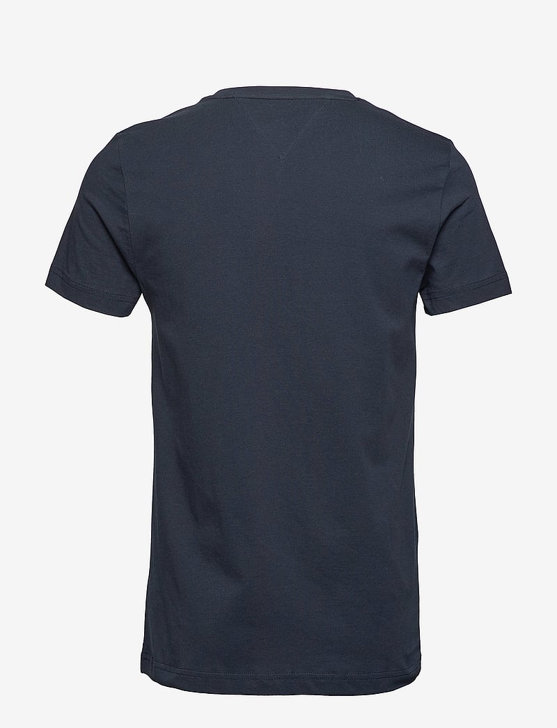 Tommy Hilfiger - CORE TOMMY LOGO TEE - kortärmade t-shirts - sky captain - 2