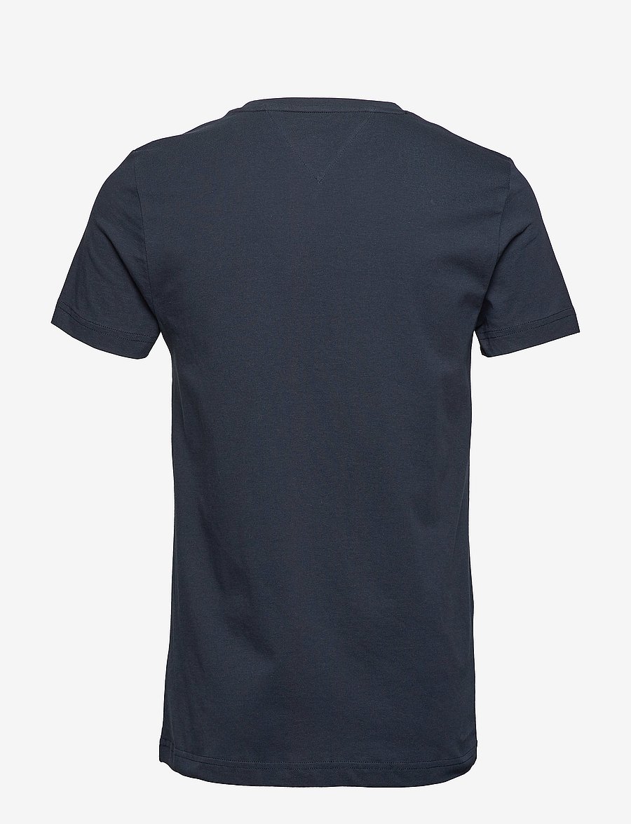 Tommy Hilfiger - CORE TOMMY LOGO TEE - kurzärmelige t-shirts - sky captain - 2