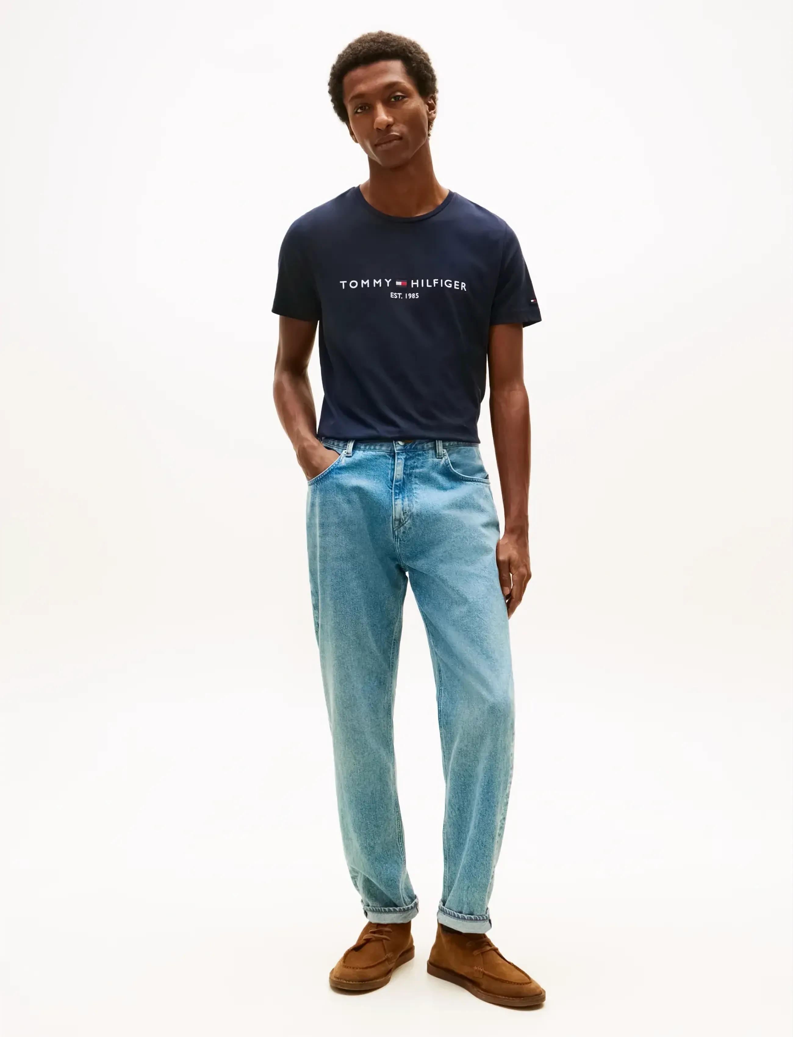 Tommy Hilfiger CORE TOMMY LOGO TEE - Club Days - SKY CAPTAIN / navy