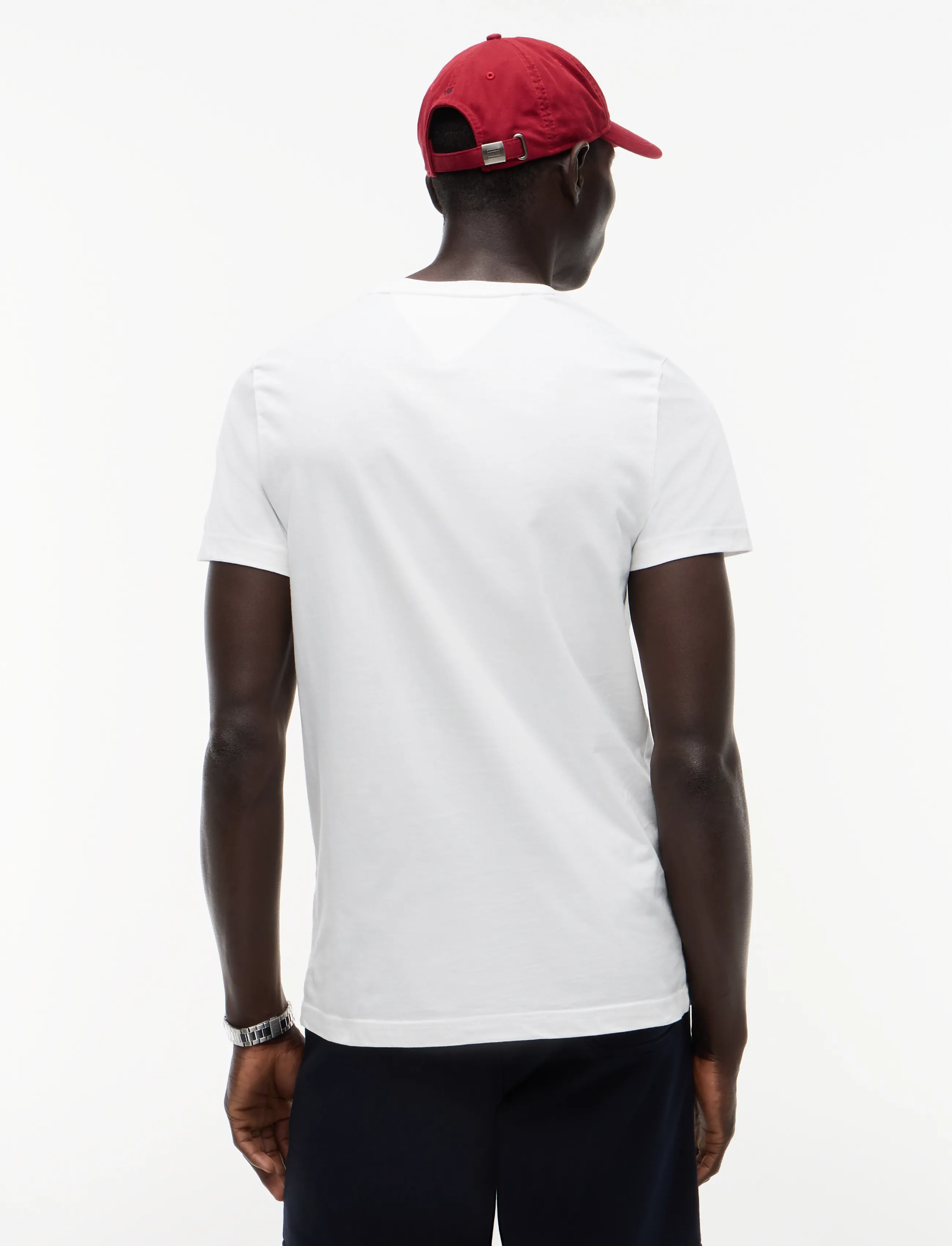 Tommy Hilfiger - CORE TOMMY LOGO TEE - efterårstøj - snow white - 3