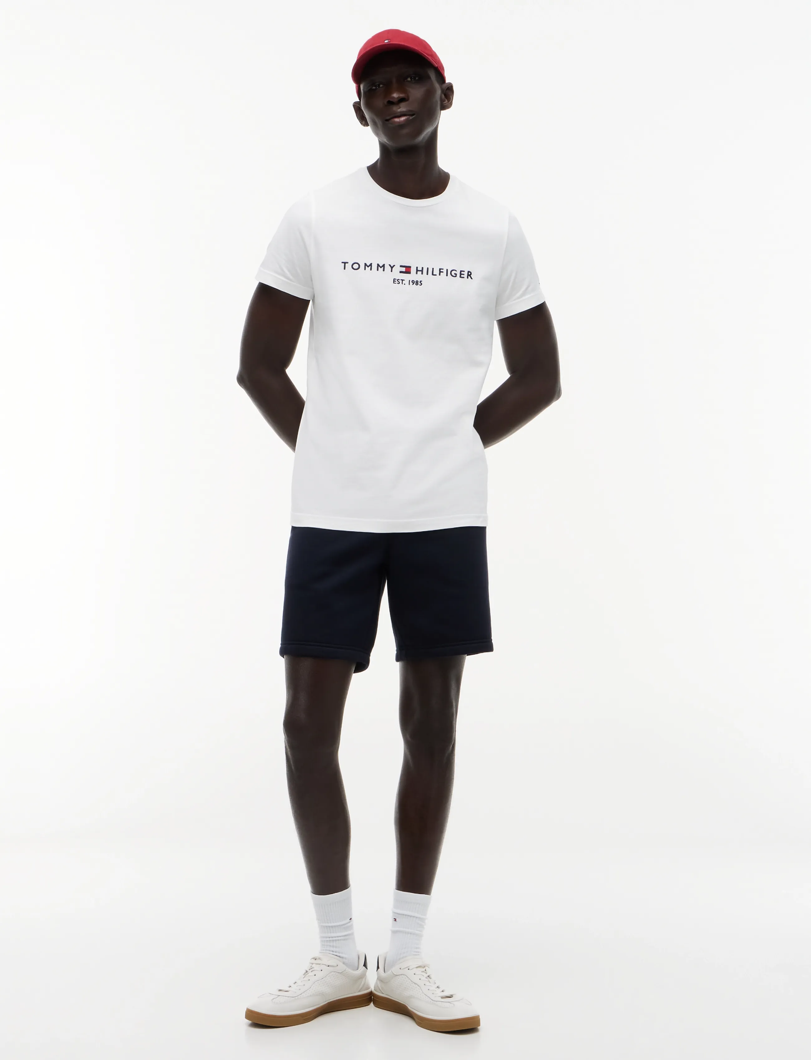 Tommy Hilfiger - CORE TOMMY LOGO TEE - efterårstøj - snow white - 5