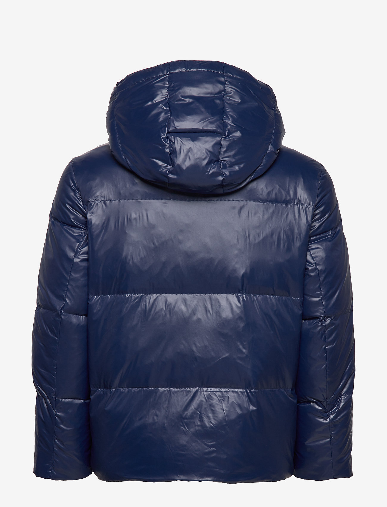 Tommy Hilfiger - SHINY HOODED BOMBER - maritime blue - 3