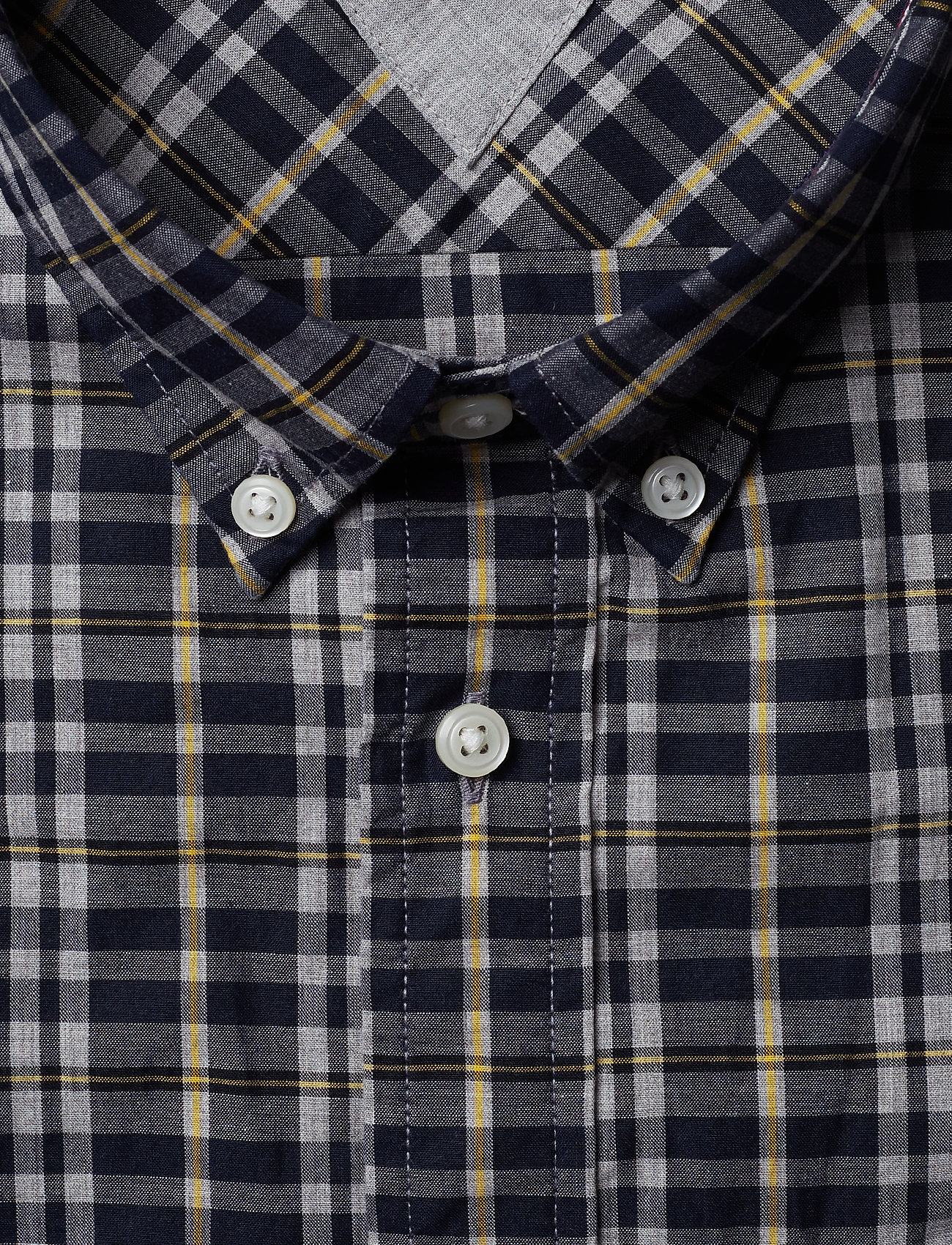 Tommy Hilfiger - HEATHER MULTI WINDOWPANE SHIRT - navy blazer / spectra yellow / - 2