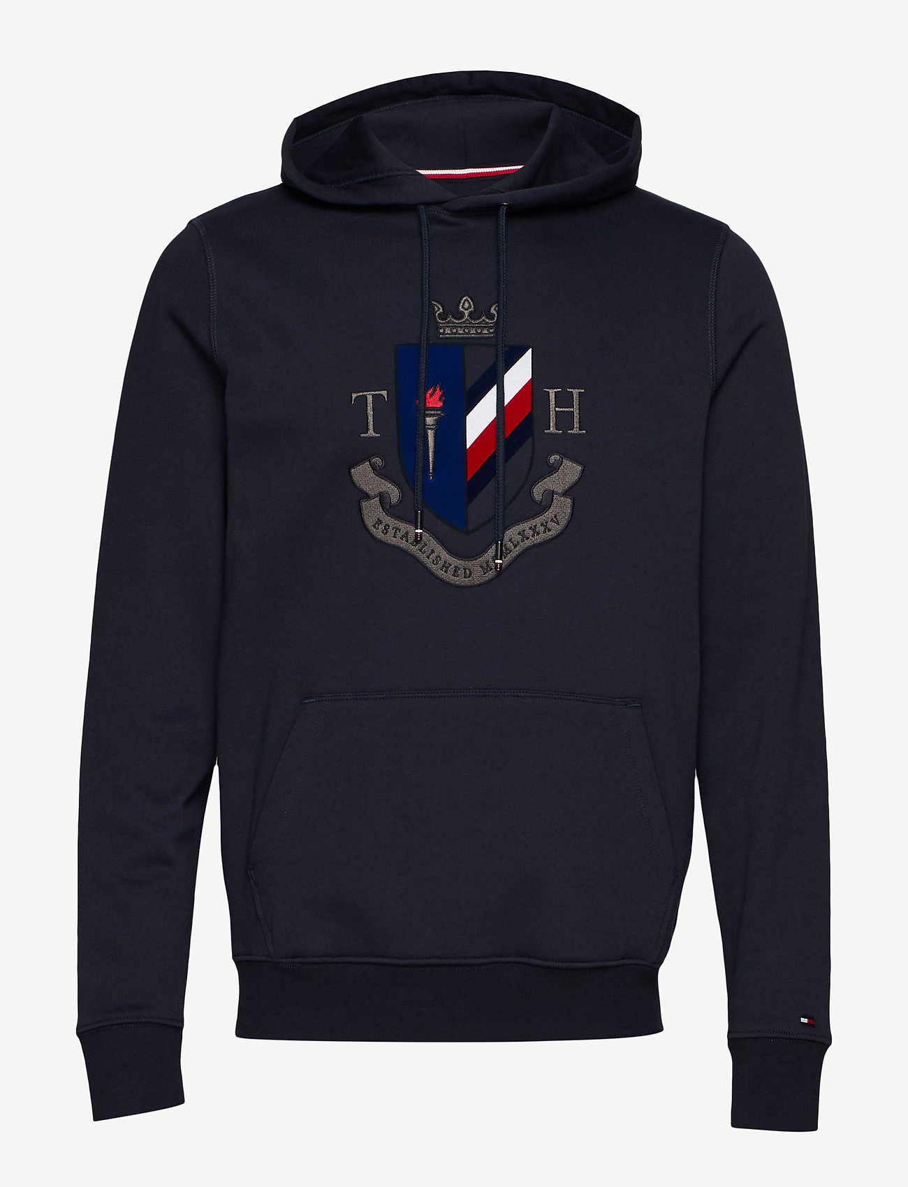 Tommy Hilfiger - CREST ARTWORK HOODY - sky captain - 0