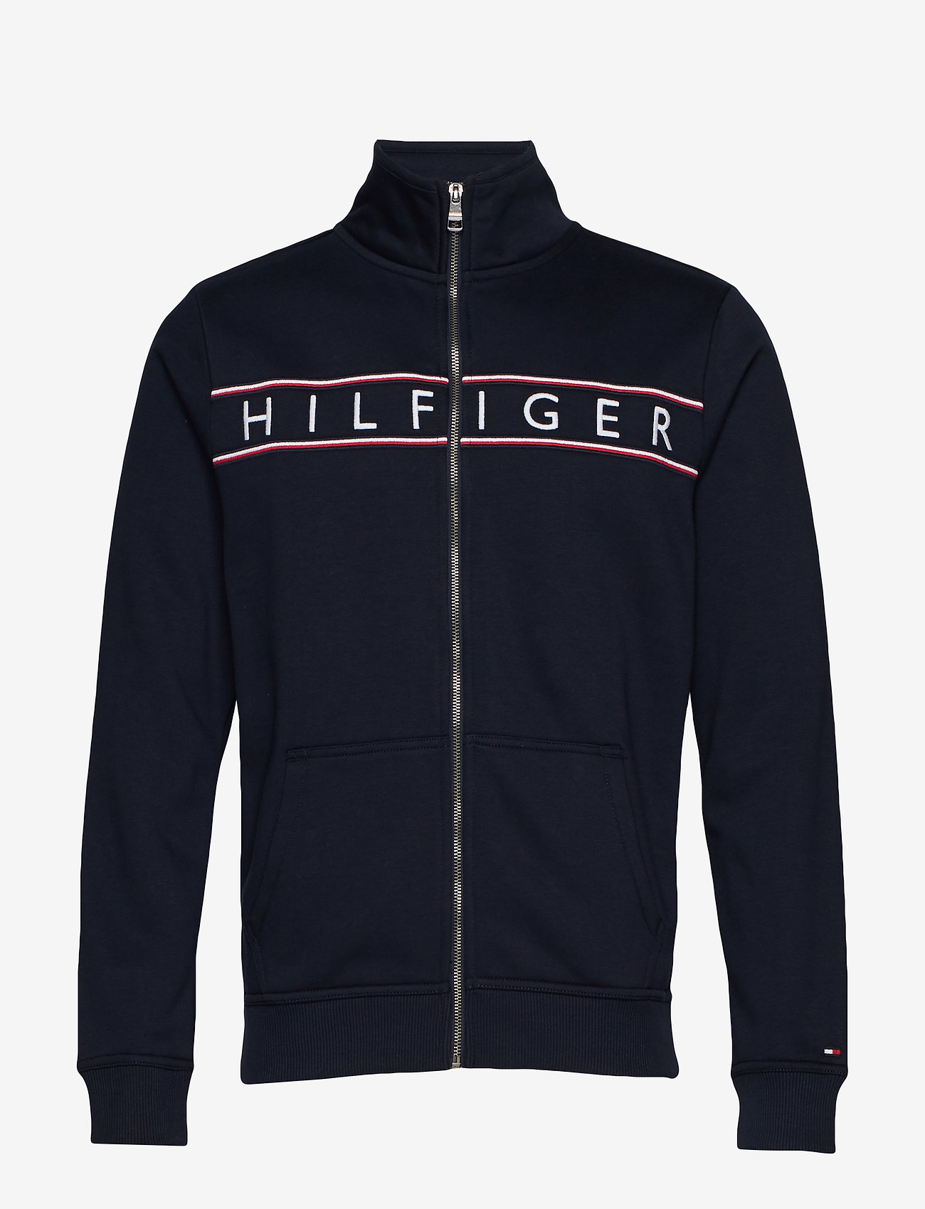 Tommy Hilfiger - HILFIGER LOGO ZIP THROUGH - sky captain - 0