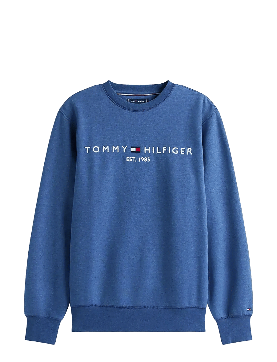 Tommy Hilfiger - TOMMY LOGO SWEATSHIRT - sweats - aegean sea heather - 1