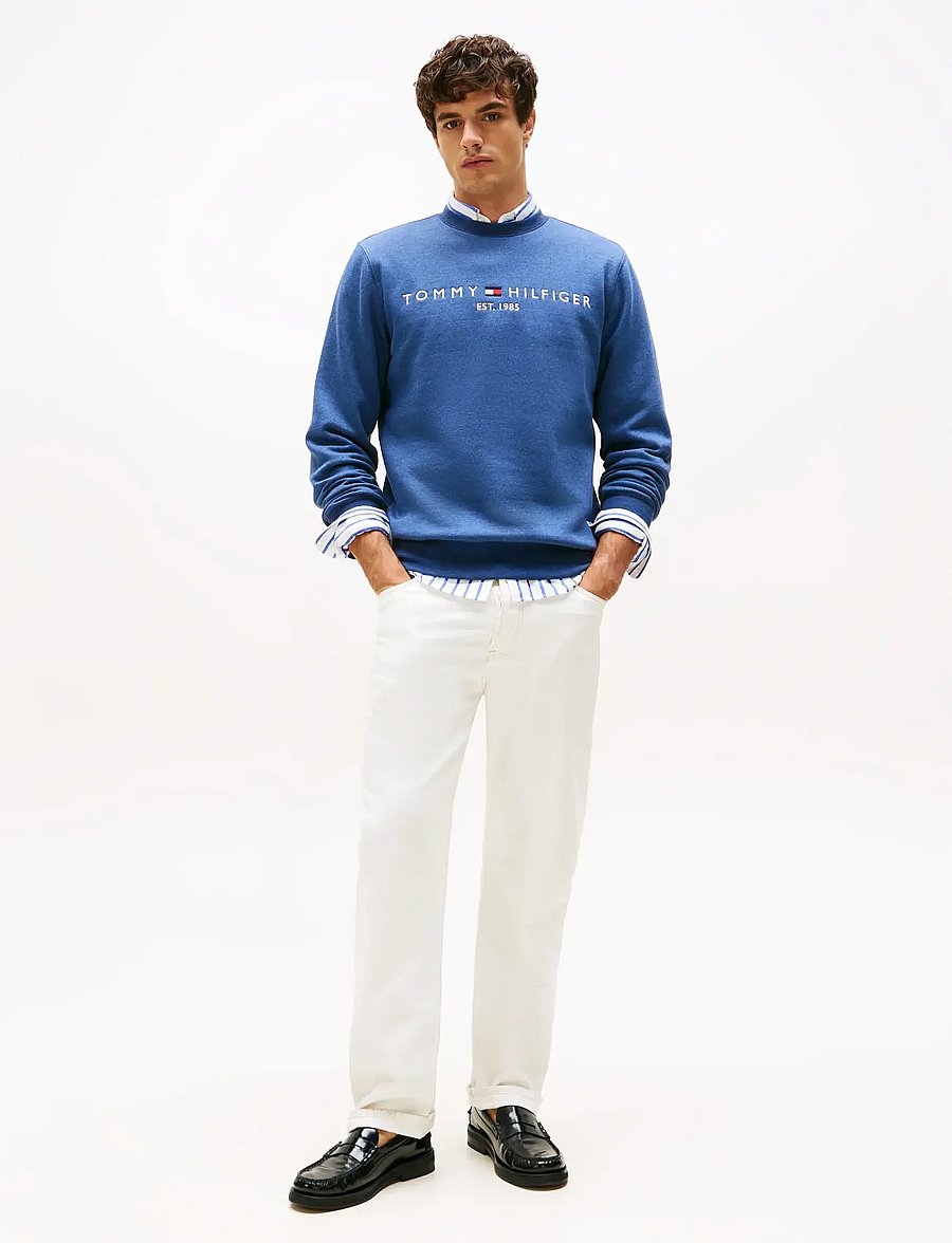 Tommy Hilfiger - TOMMY LOGO SWEATSHIRT - sweats - aegean sea heather - 2