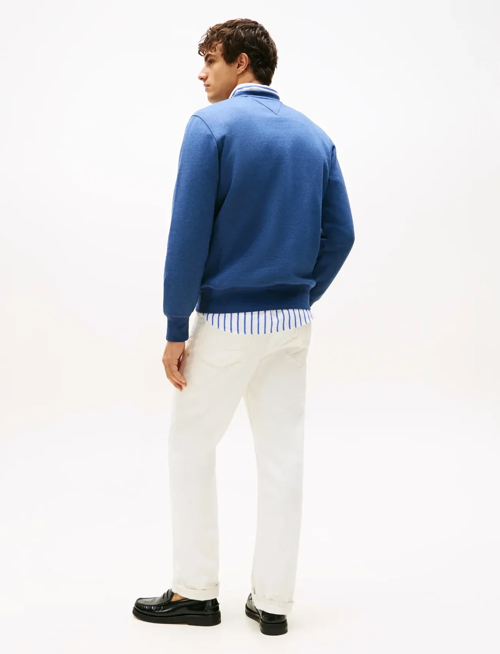 Tommy Hilfiger - TOMMY LOGO SWEATSHIRT - truien - aegean sea heather - 3