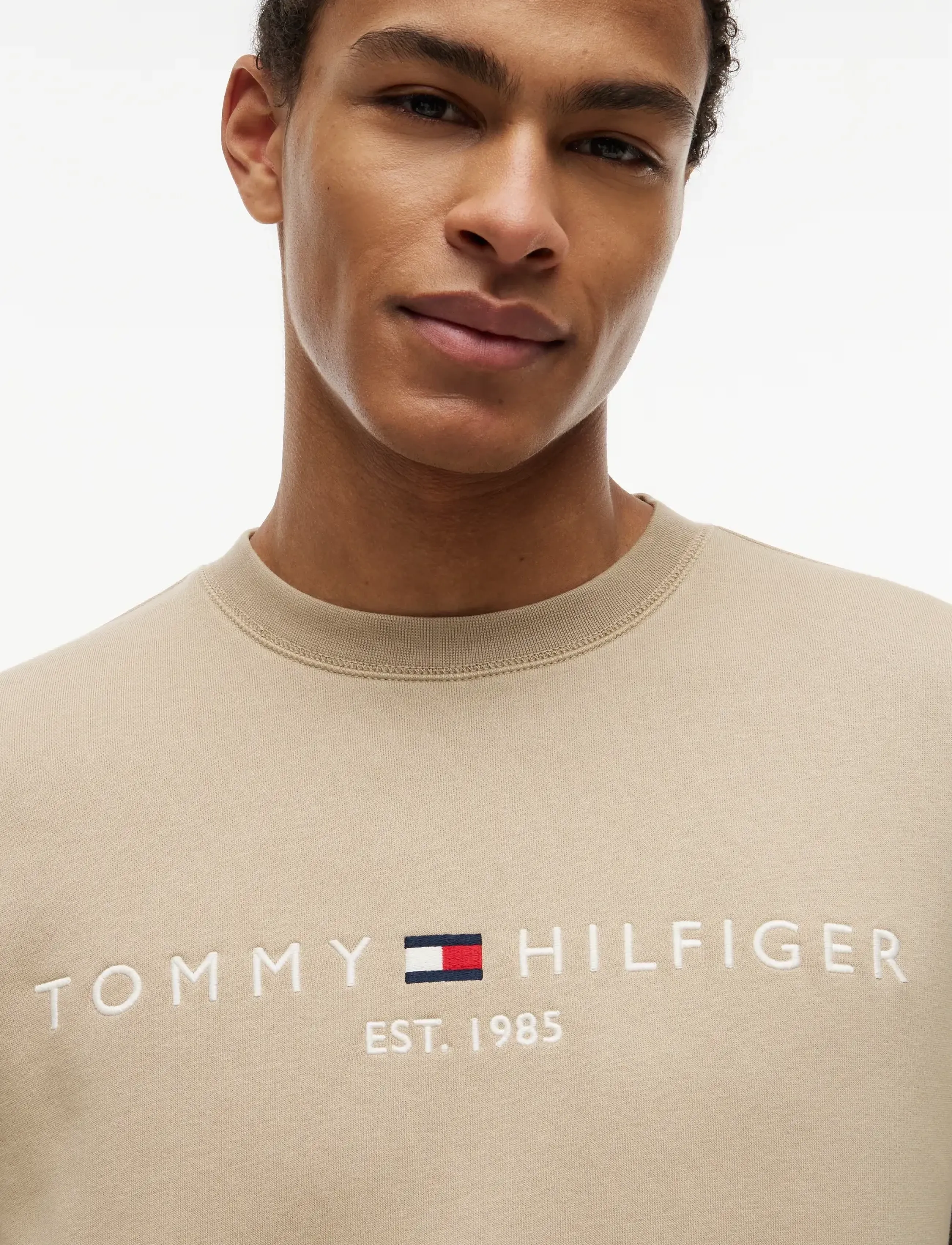 Tommy Hilfiger - TOMMY LOGO SWEATSHIRT - dressipluusid - batique khaki - 3