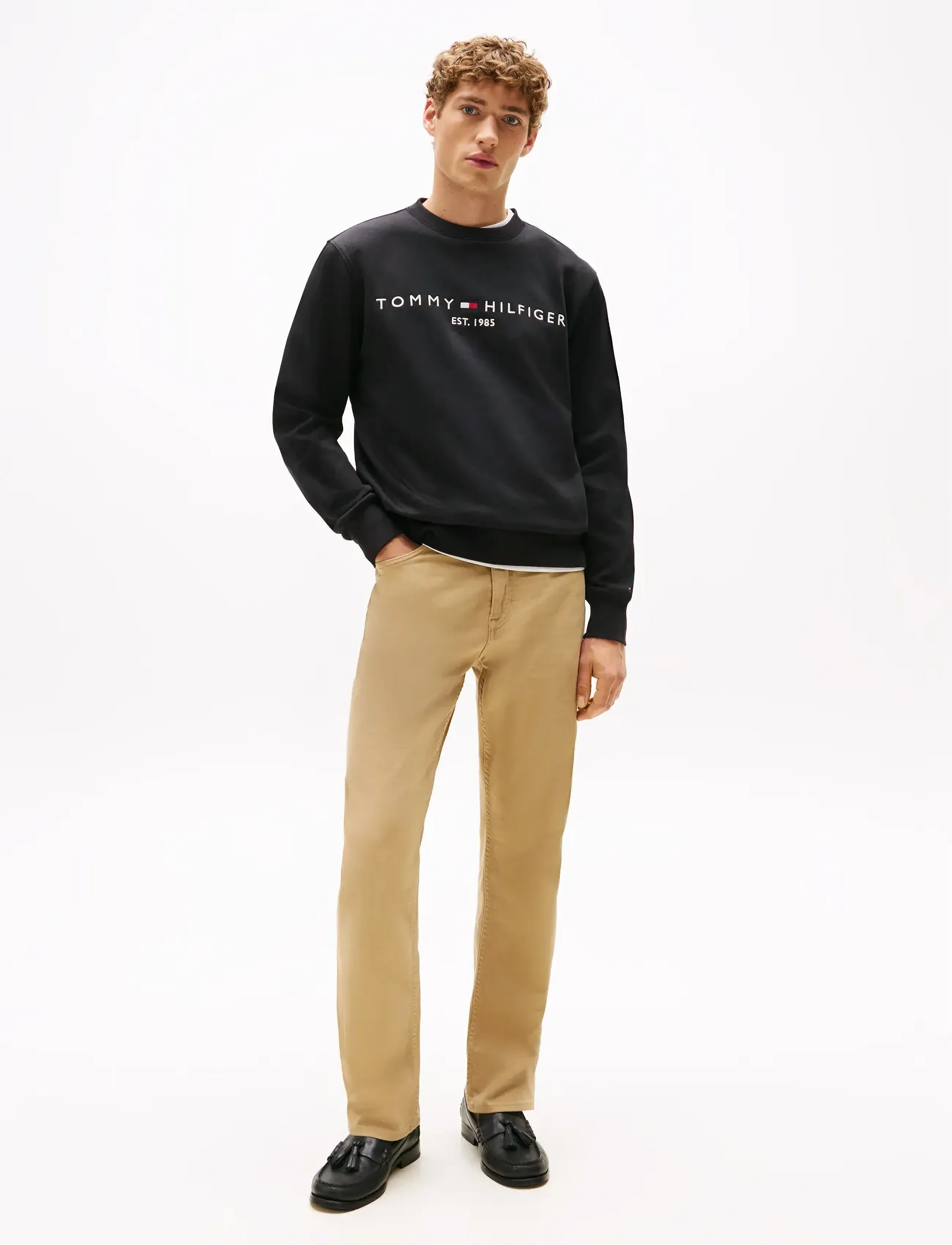Tommy Hilfiger - TOMMY LOGO SWEATSHIRT - urlaubsfavoriten - black - 3