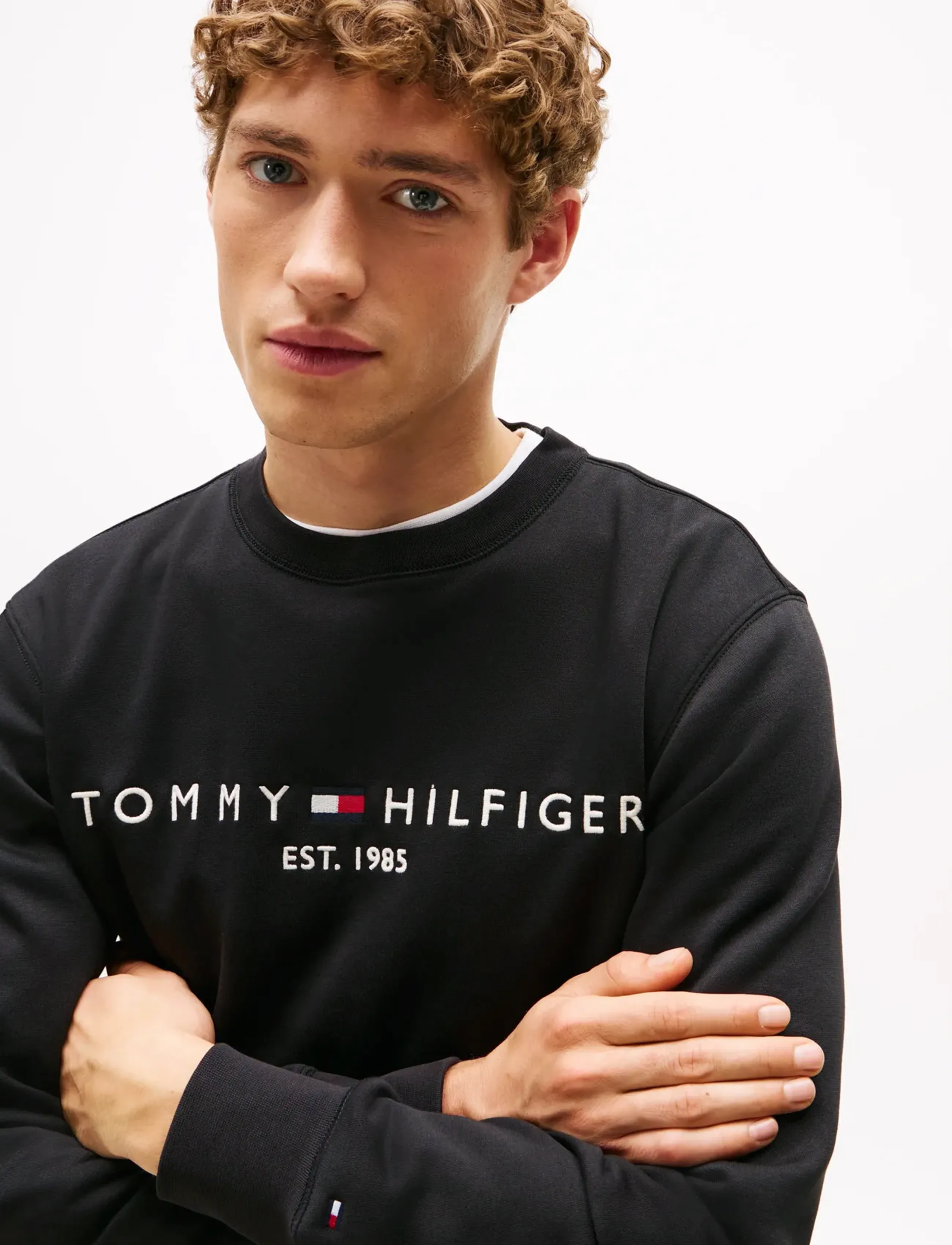 Tommy Hilfiger - TOMMY LOGO SWEATSHIRT - urlaubsfavoriten - black - 5
