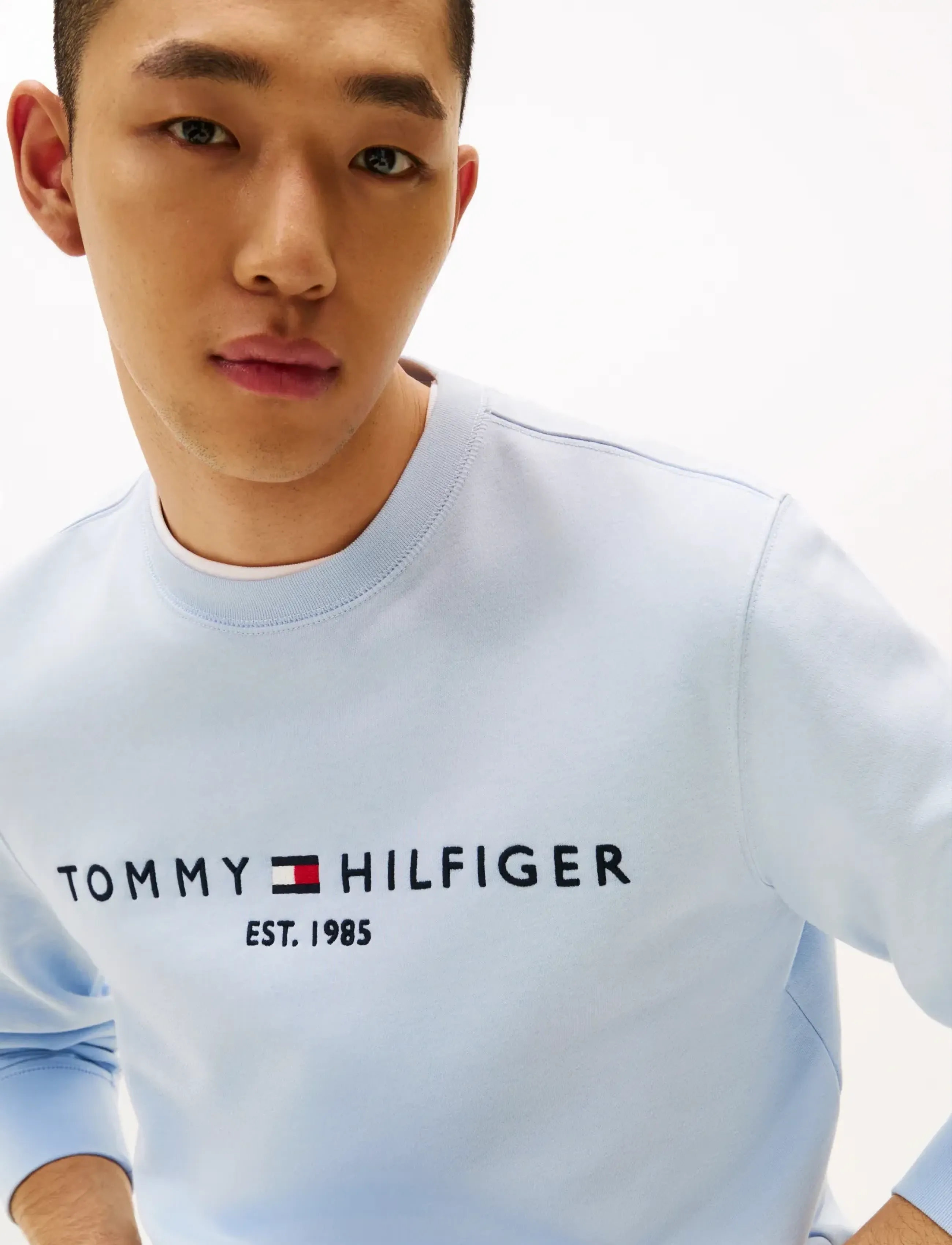 Tommy Hilfiger - TOMMY LOGO SWEATSHIRT - vacation essentials - breezy blue - 5