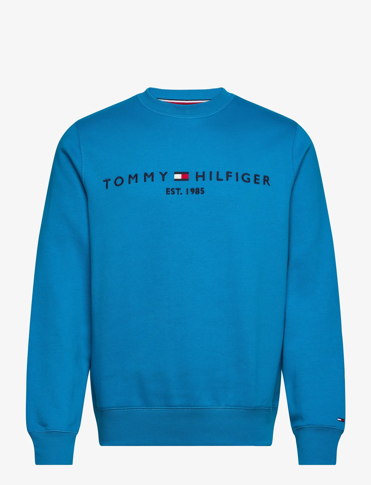 Tommy Hilfiger - TOMMY LOGO SWEATSHIRT - medvilniniai megztiniai - cerulean aqua - 0