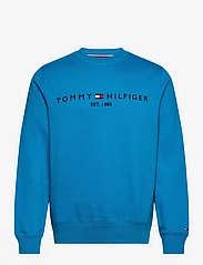 Tommy Hilfiger - TOMMY LOGO SWEATSHIRT - truien en hoodies - cerulean aqua - 0