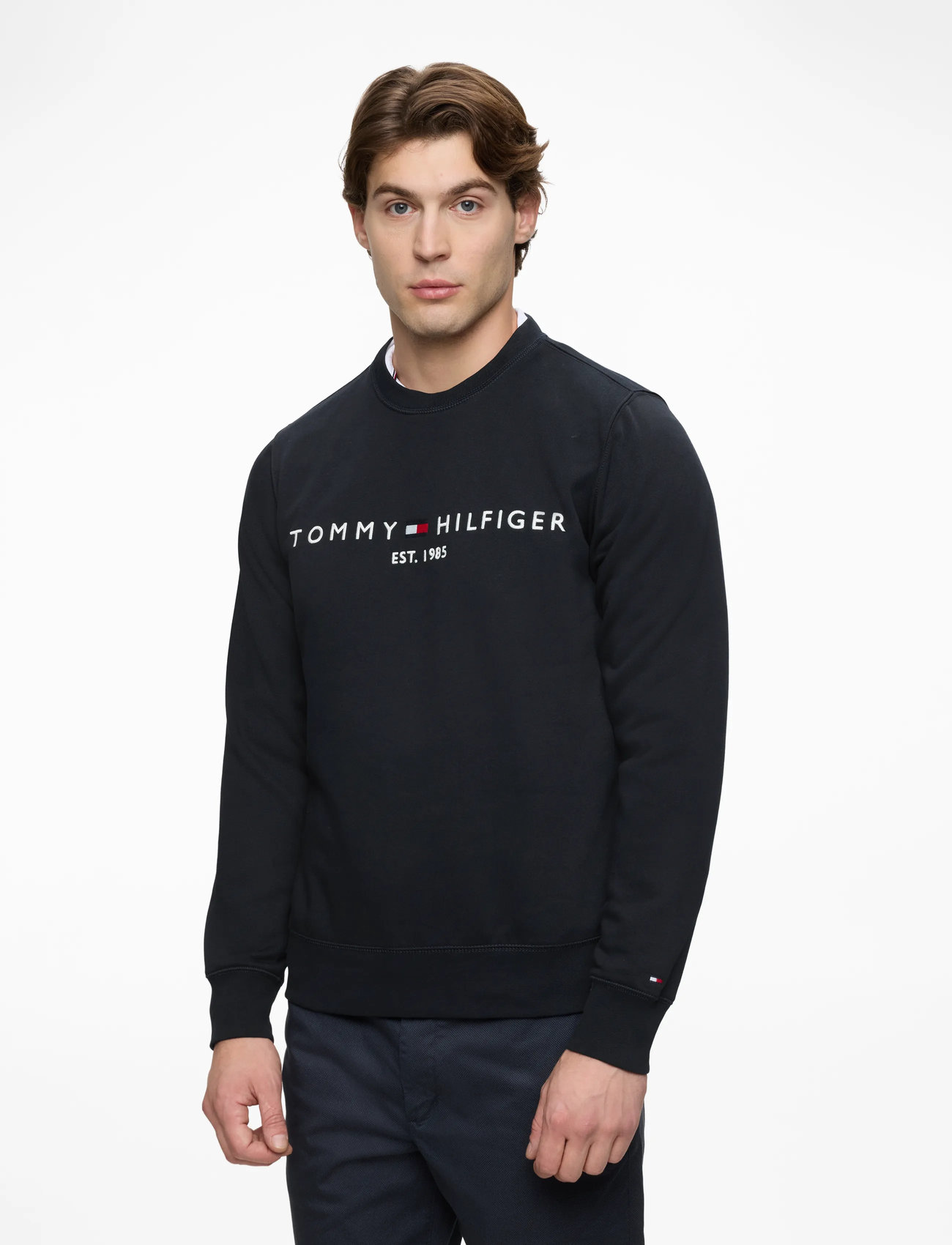 Tommy Hilfiger - TOMMY LOGO SWEATSHIRT - shoppa efter tillfälle - desert sky - 0