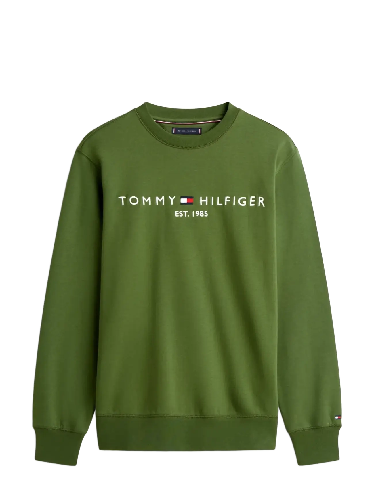 TOMMY HILFIGER Tommy Logo Sweatshirt Khaki - M - Herren