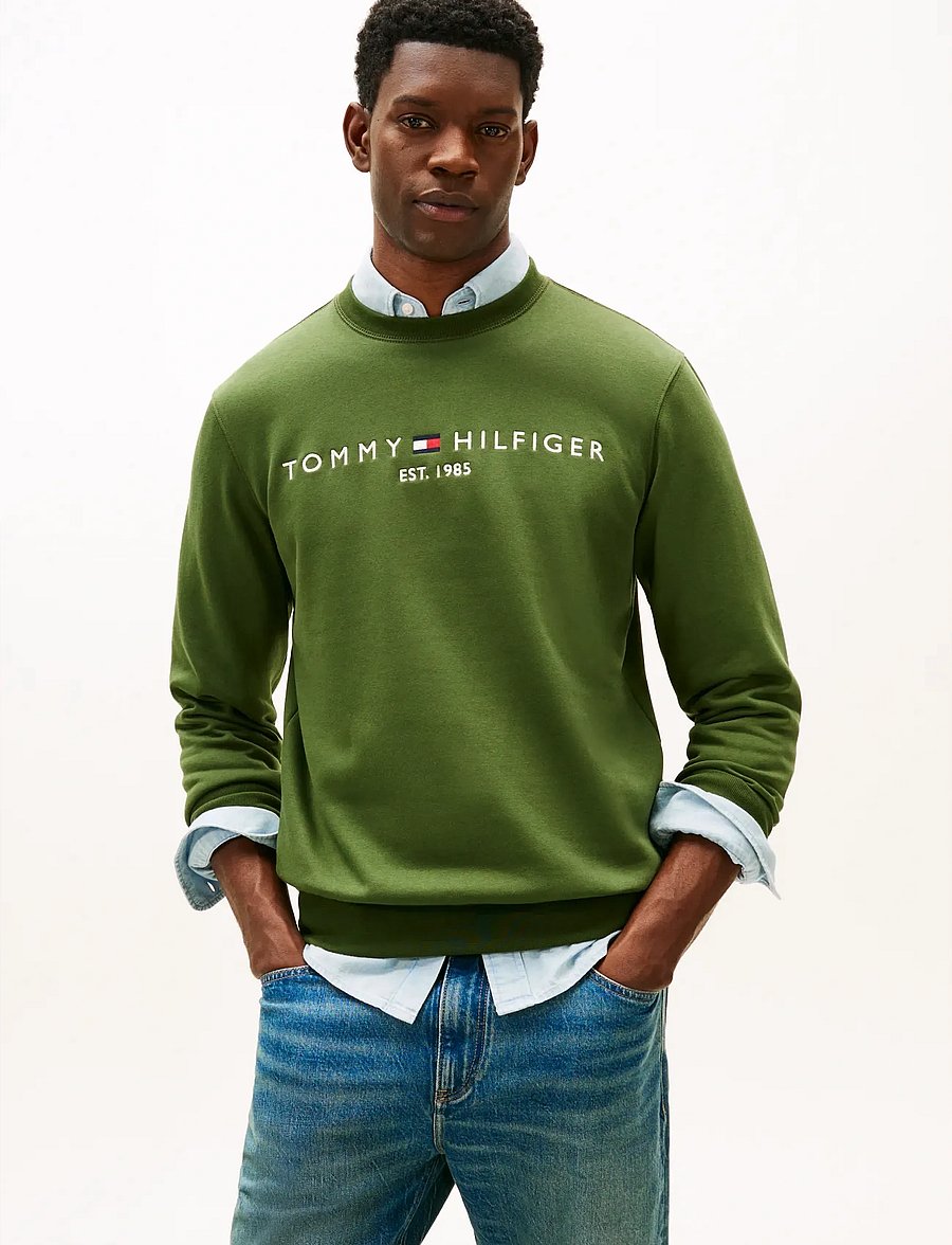 Tommy Hilfiger - TOMMY LOGO SWEATSHIRT - shop efter anledning - mountain pine - 0