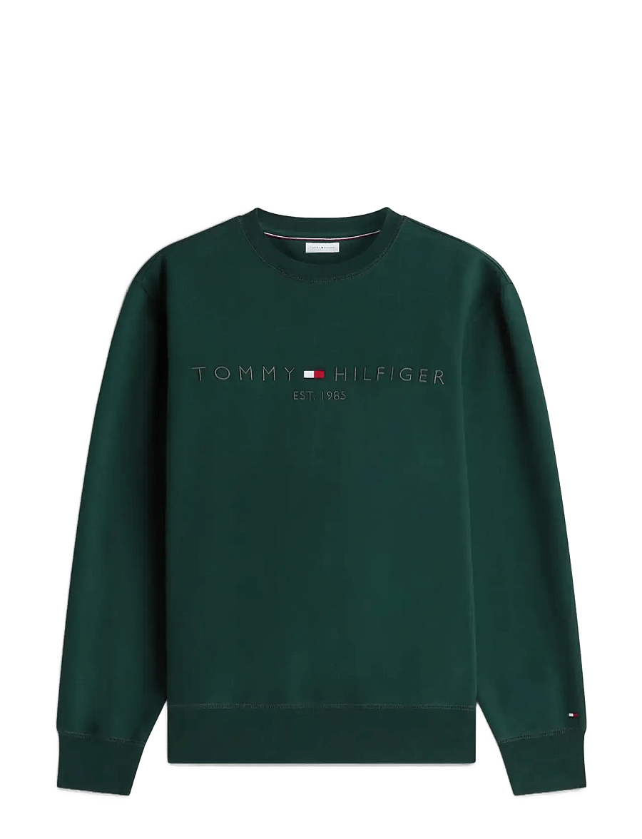 Tommy Hilfiger - TOMMY LOGO SWEATSHIRT - sweatshirts - nocturnal green tonal - 1