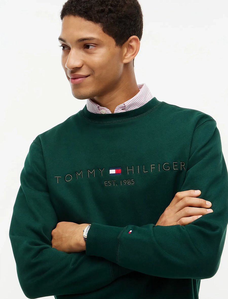 Tommy Hilfiger - TOMMY LOGO SWEATSHIRT - sweatshirts - nocturnal green tonal - 3