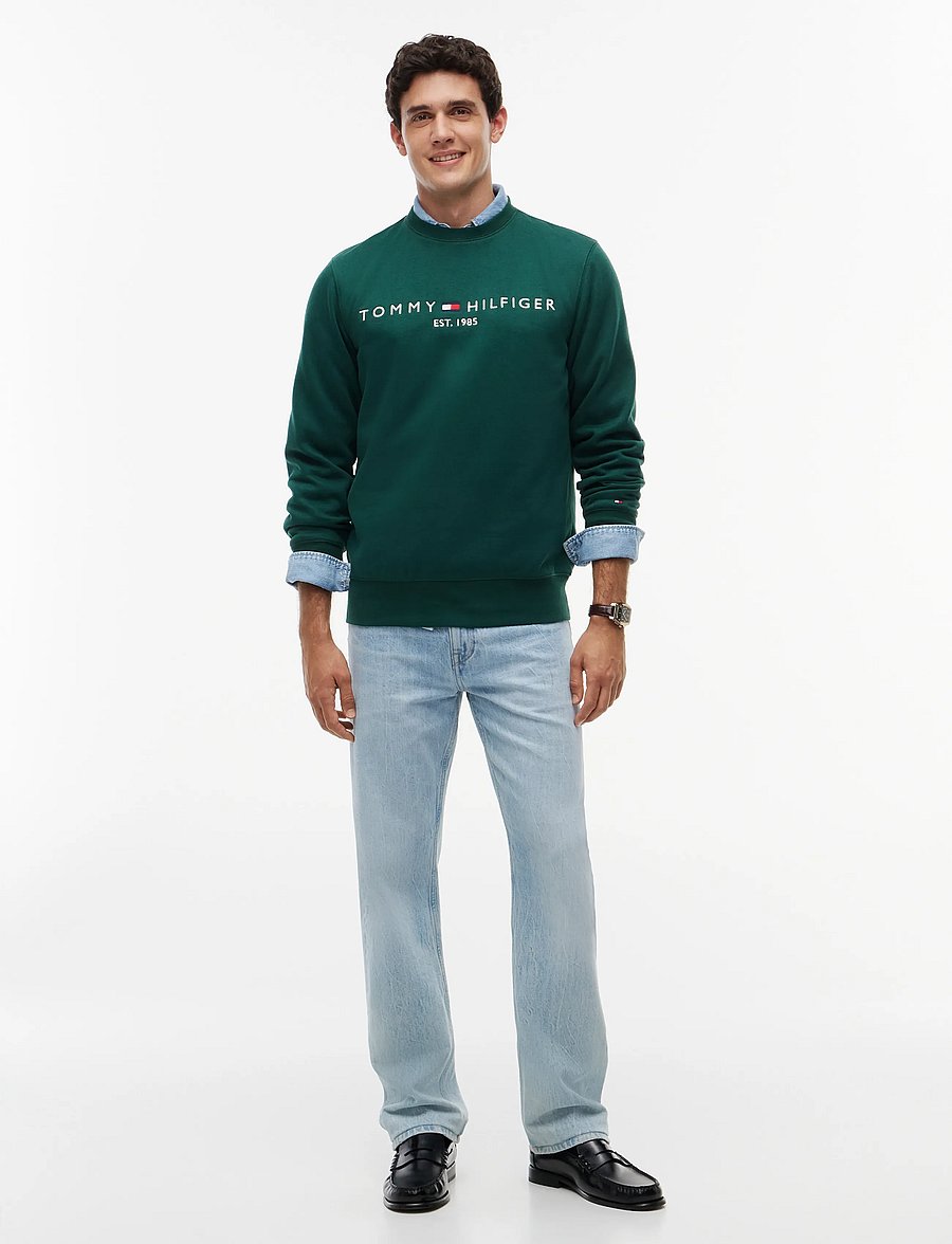 Tommy Hilfiger - TOMMY LOGO SWEATSHIRT - sweats - ornamental green - 5
