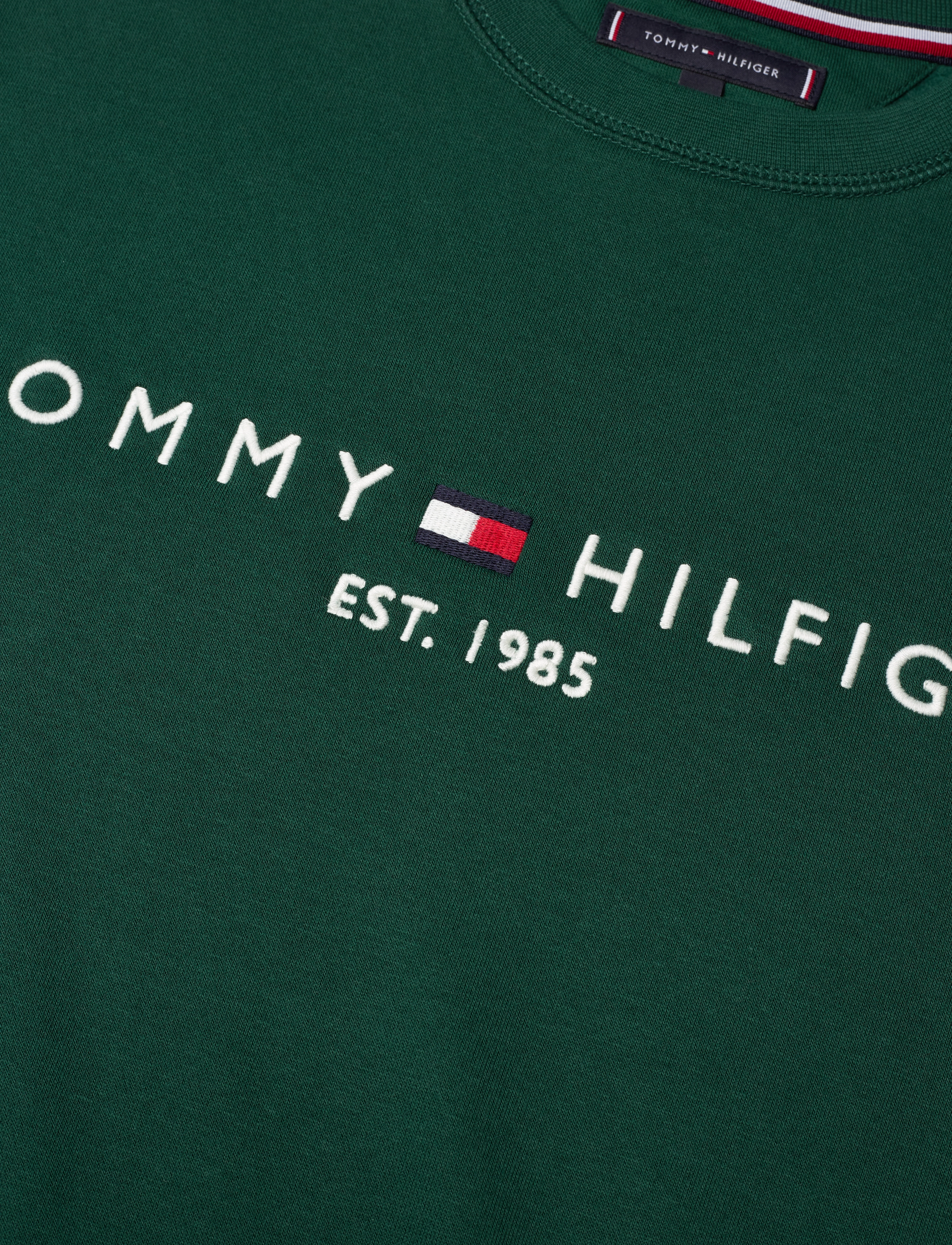Tommy Hilfiger - TOMMY LOGO SWEATSHIRT - urlaubsfavoriten - ornamental green - 2