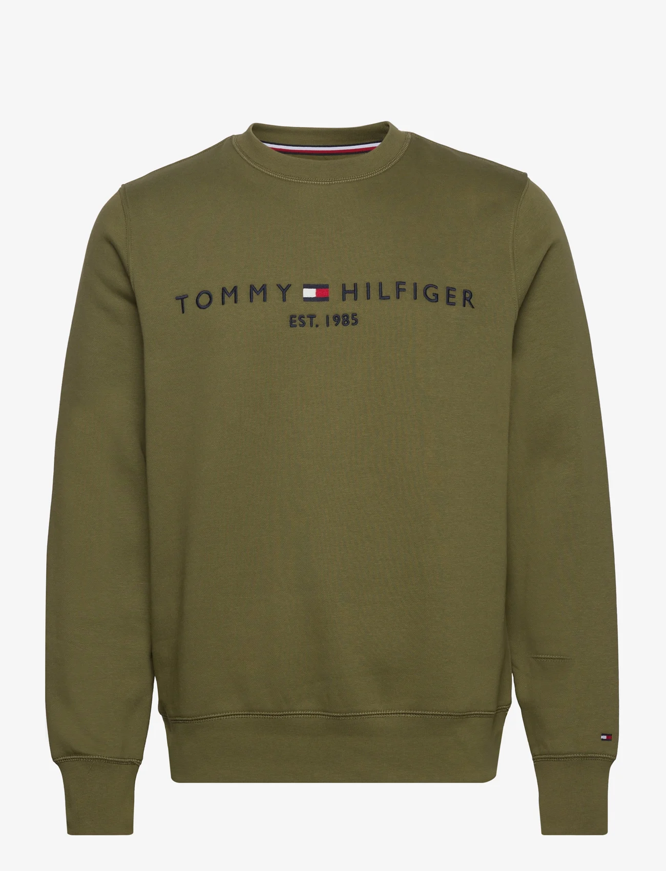Tommy Hilfiger - TOMMY LOGO SWEATSHIRT - medvilniniai megztiniai - putting green - 0