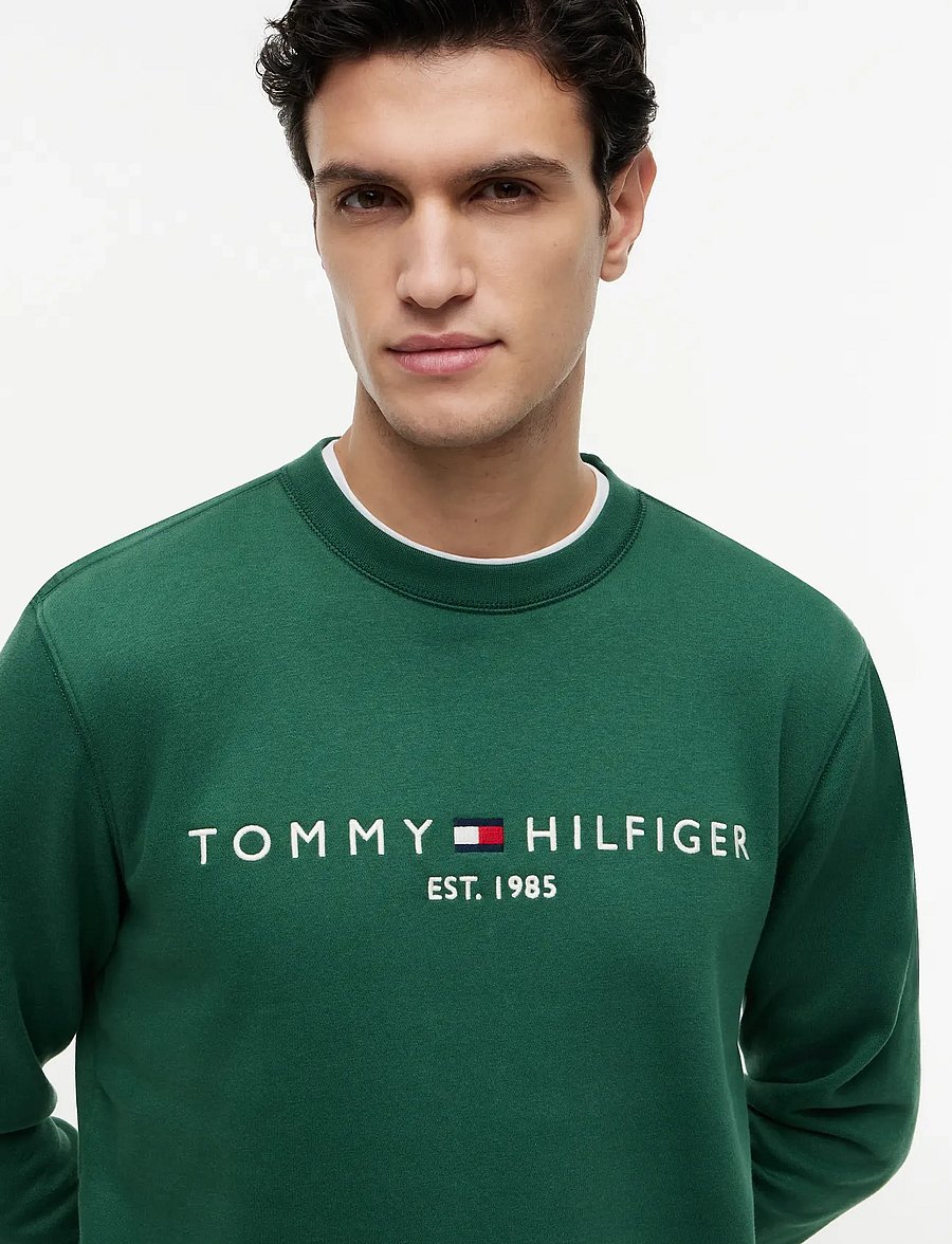 Tommy Hilfiger - TOMMY LOGO SWEATSHIRT - sweatshirts - street green - 3