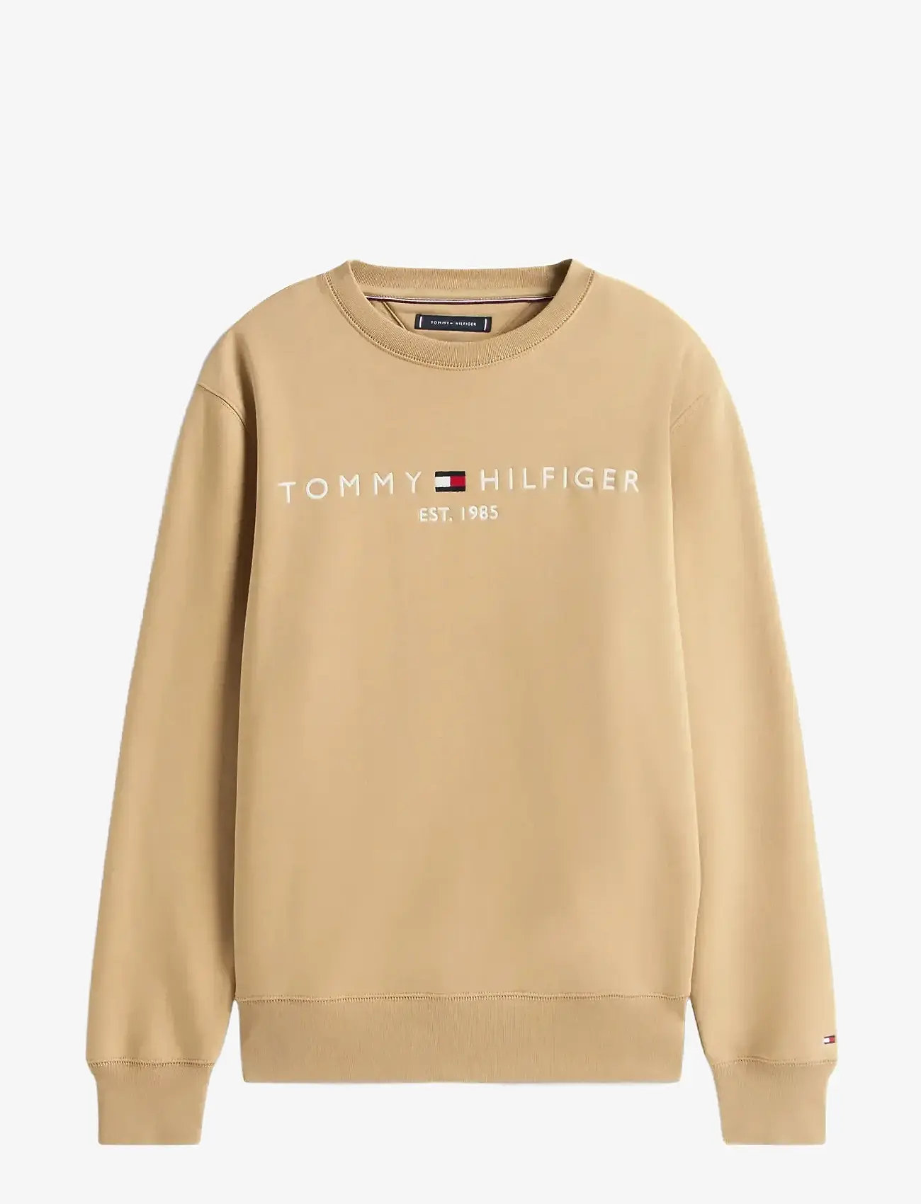 Tommy Hilfiger - TOMMY LOGO SWEATSHIRT - shoppa efter tillfälle - timeless camel - 1