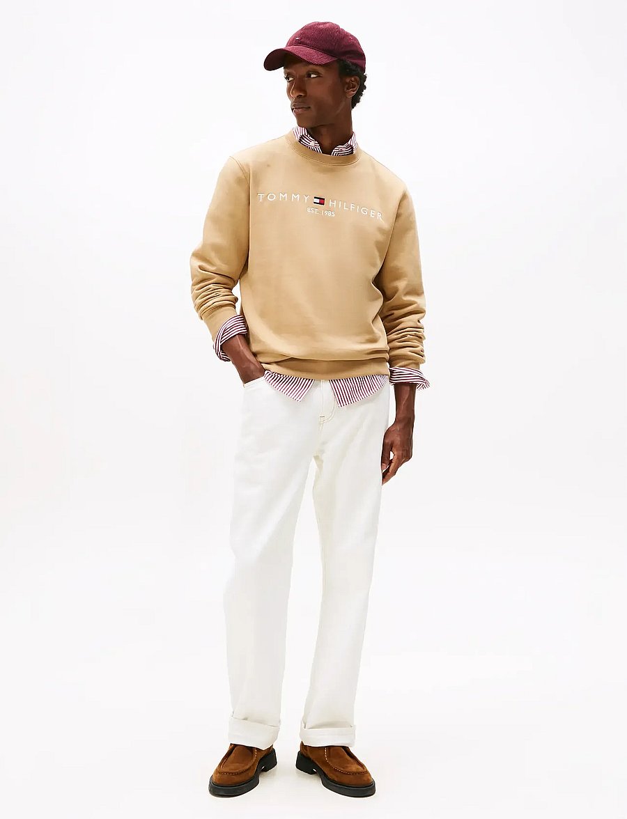 Tommy Hilfiger - TOMMY LOGO SWEATSHIRT - dressipluusid - timeless camel - 2