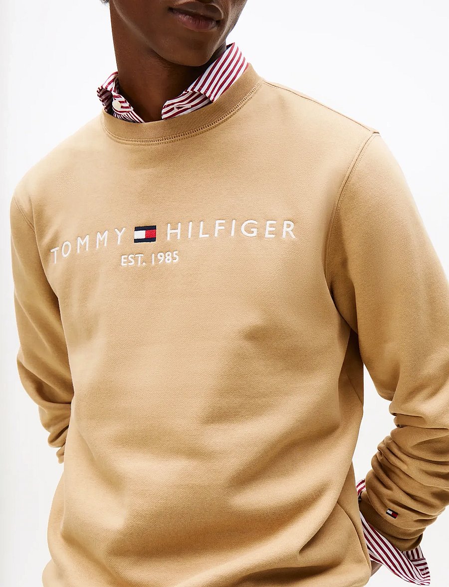 Tommy Hilfiger - TOMMY LOGO SWEATSHIRT - dressipluusid - timeless camel - 4