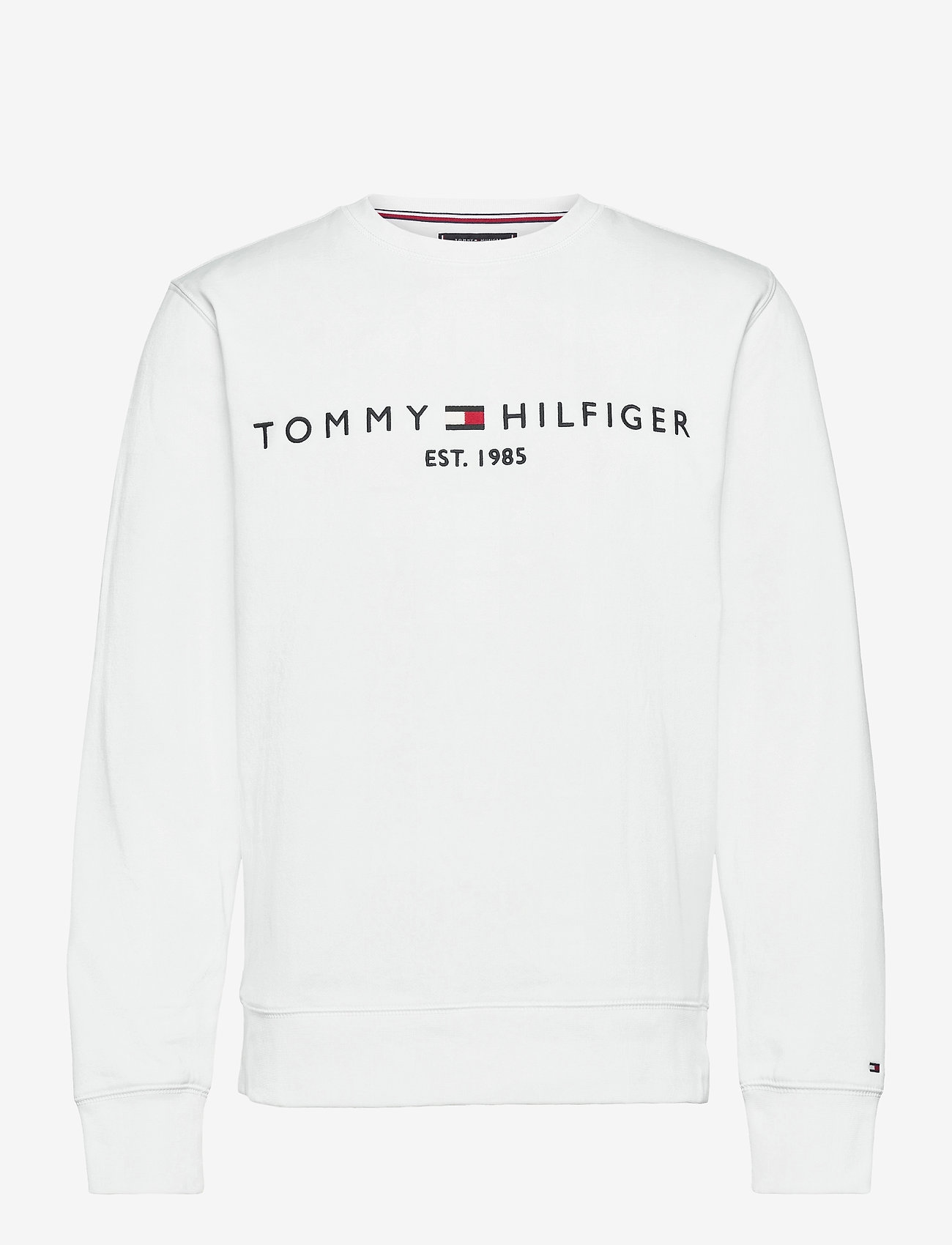 Tommy Hilfiger - TOMMY LOGO SWEATSHIRT - medvilniniai megztiniai - white - 0