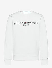 Tommy Hilfiger - TOMMY LOGO SWEATSHIRT - medvilniniai megztiniai - white - 0