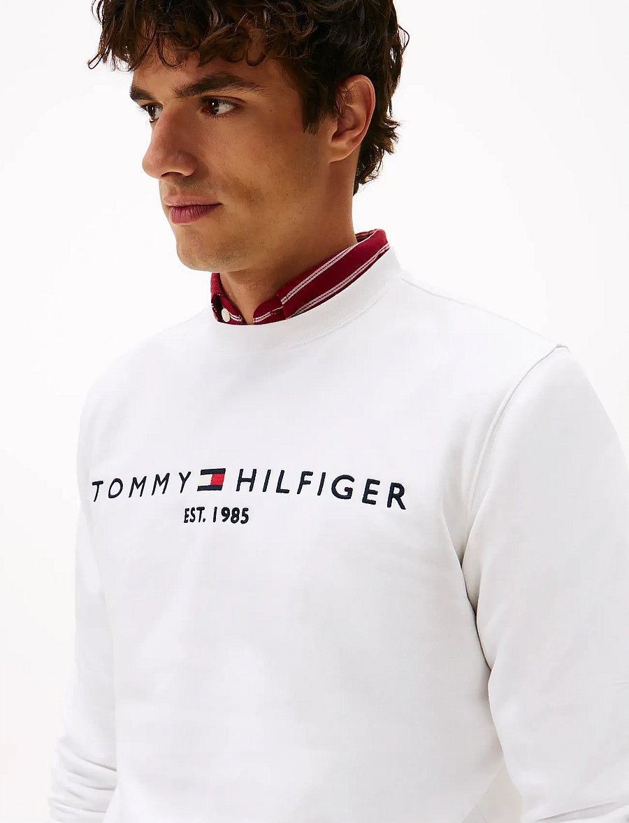 Tommy Hilfiger - TOMMY LOGO SWEATSHIRT - dressipluusid - white - 5