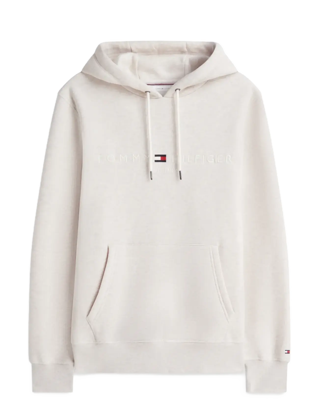 Tommy Hilfiger - TOMMY LOGO HOODY - hættetrøjer - heathered oatmilk  tonal - 1