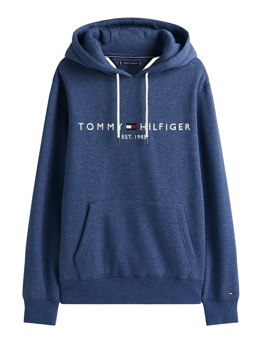 Tommy Hilfiger - TOMMY LOGO HOODY - sweats à capuche - aegean sea heather - 1