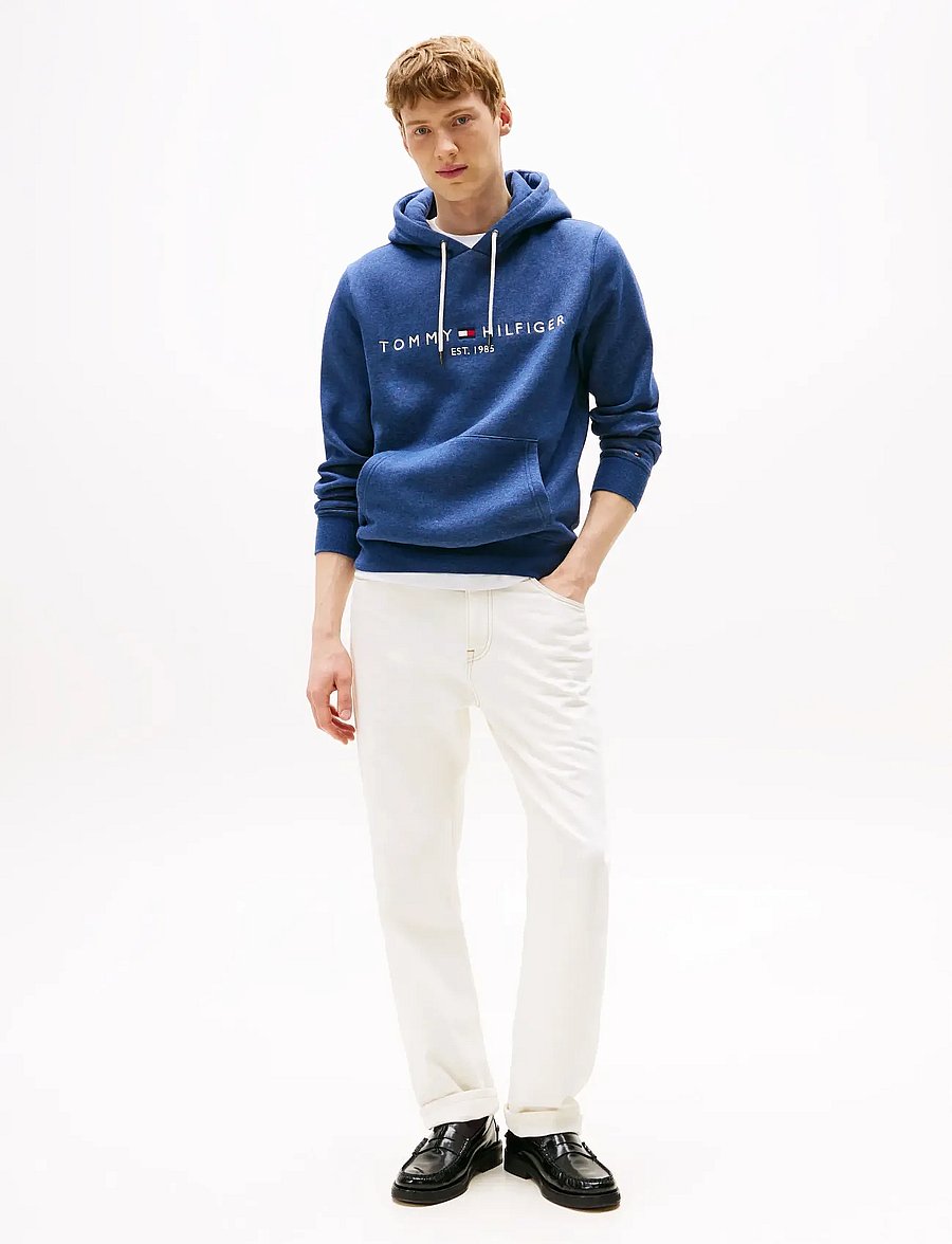 Tommy Hilfiger - TOMMY LOGO HOODY - sweats à capuche - aegean sea heather - 2