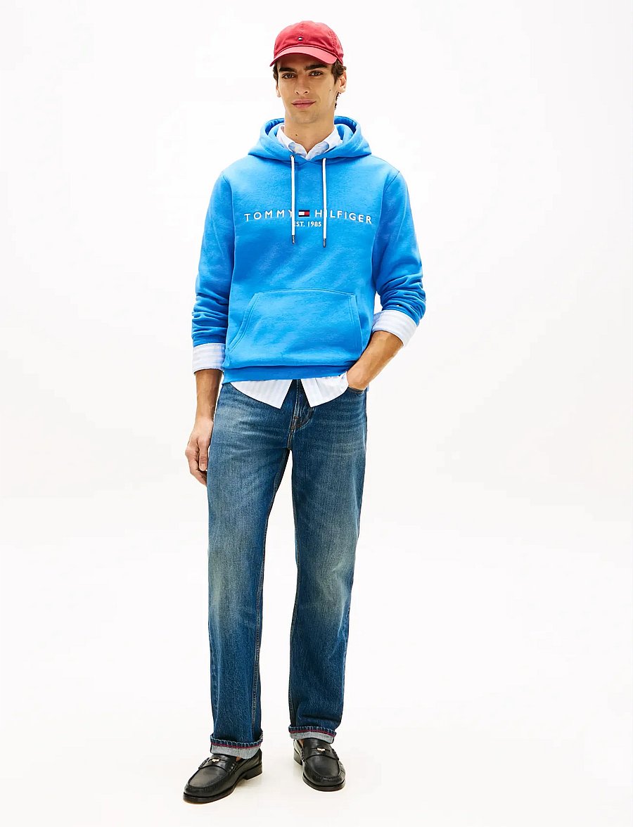 Tommy Hilfiger - TOMMY LOGO HOODY - kapuutsiga dressipluusid - blue orbit - 3