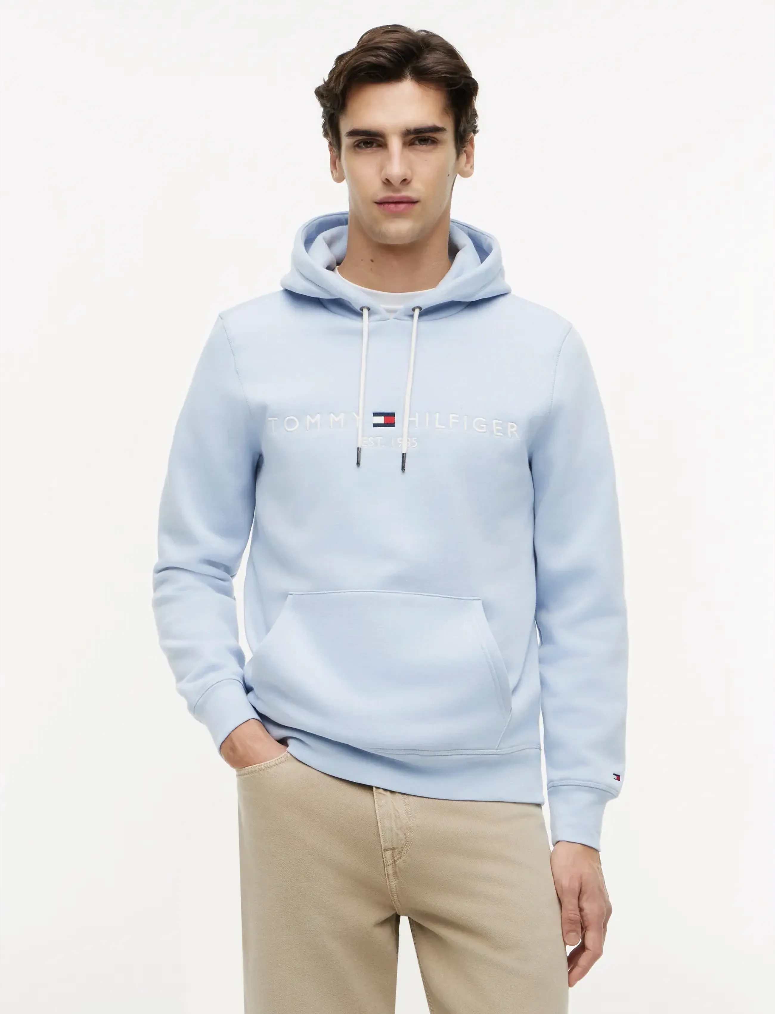 Tommy Hilfiger TOMMY LOGO HOODY - Dressipluusid - BREEZY BLUE / blue