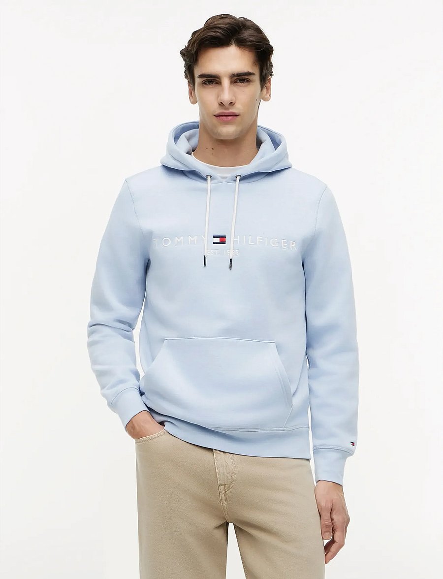 Tommy Hilfiger - TOMMY LOGO HOODY - sweats à capuche - breezy blue - 0
