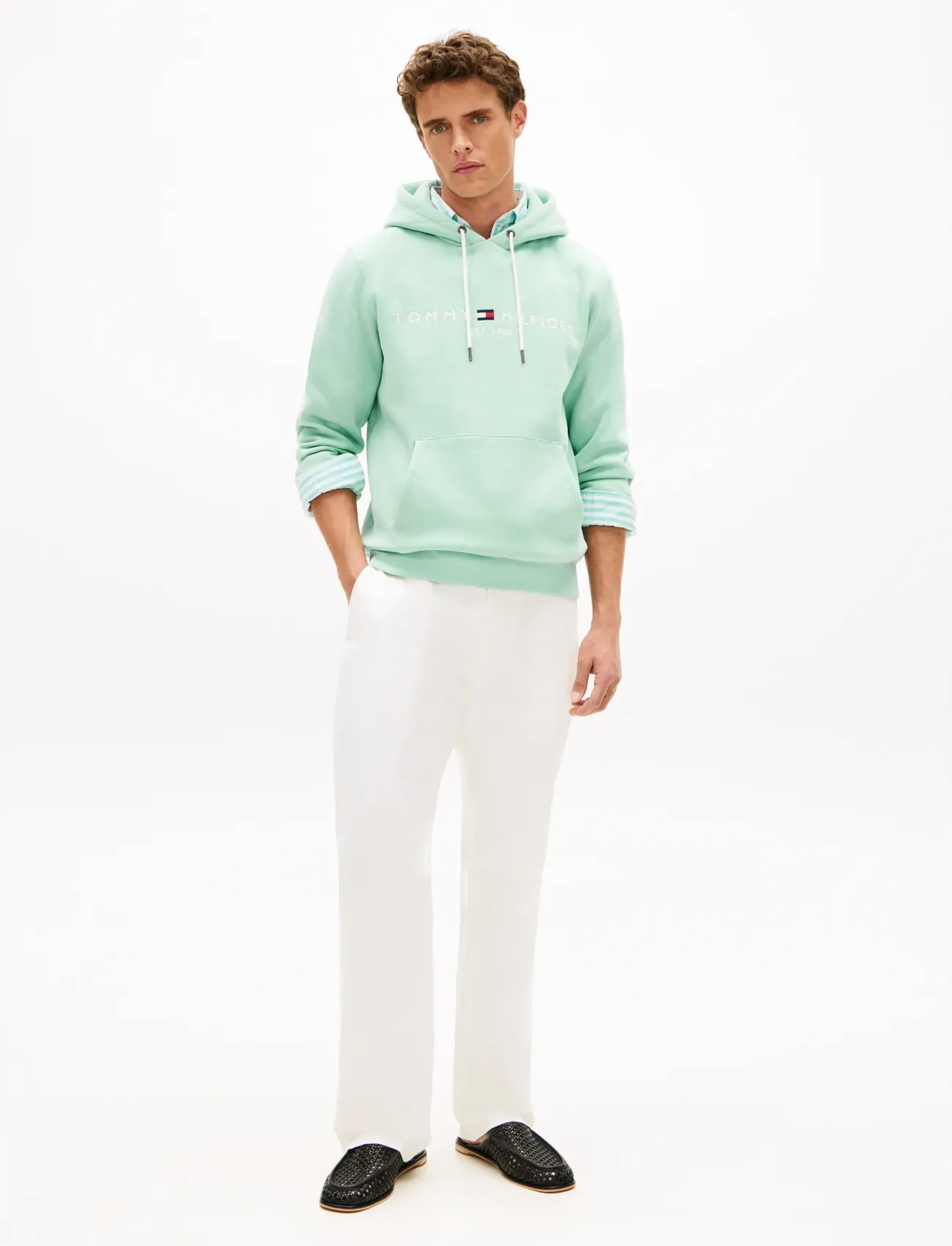 Tommy Hilfiger - TOMMY LOGO HOODY - hættetrøjer - crushed mint - 3