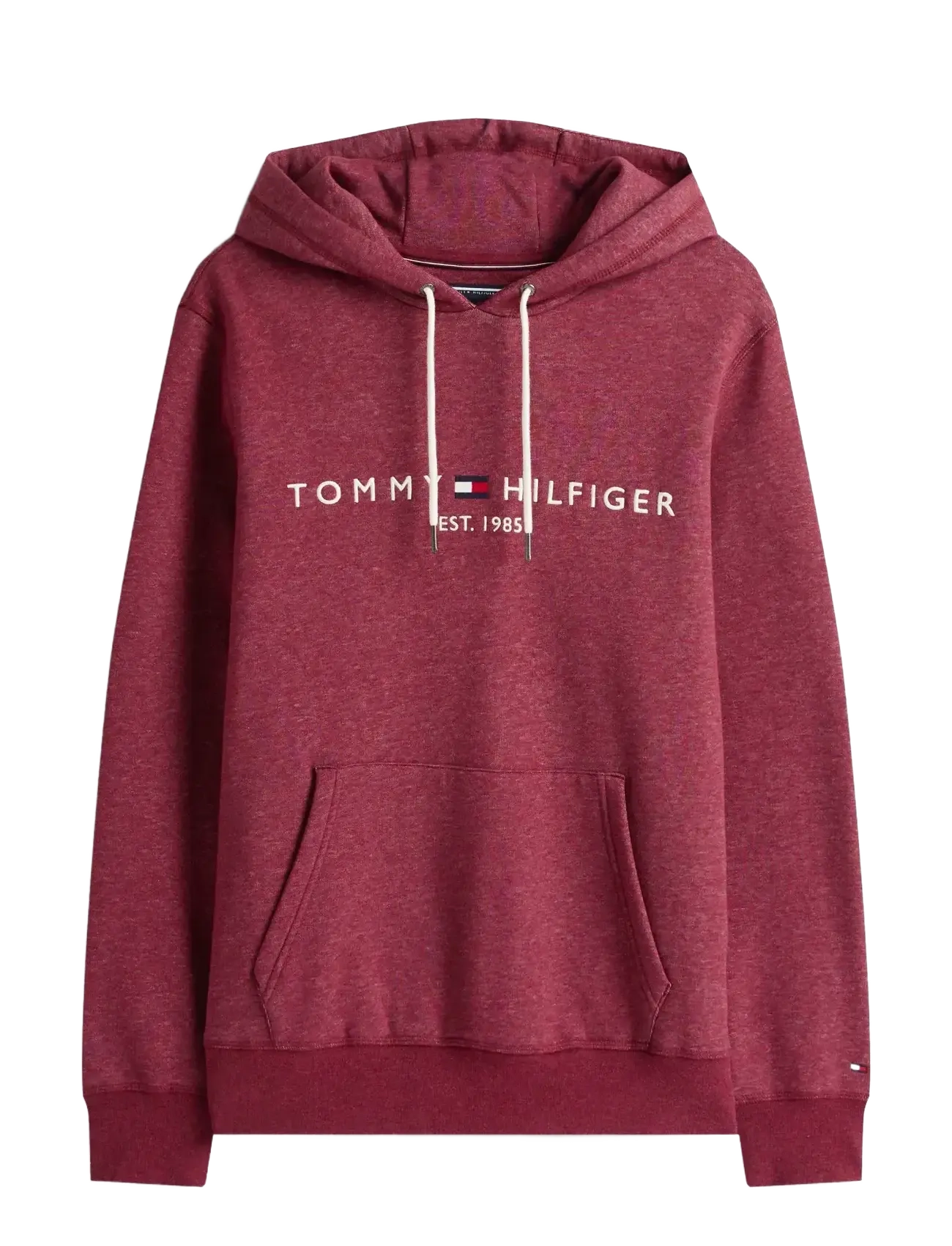 Tommy Hilfiger TOMMY LOGO HOODY - Klær - DEEP ROUGE HEATHER / red