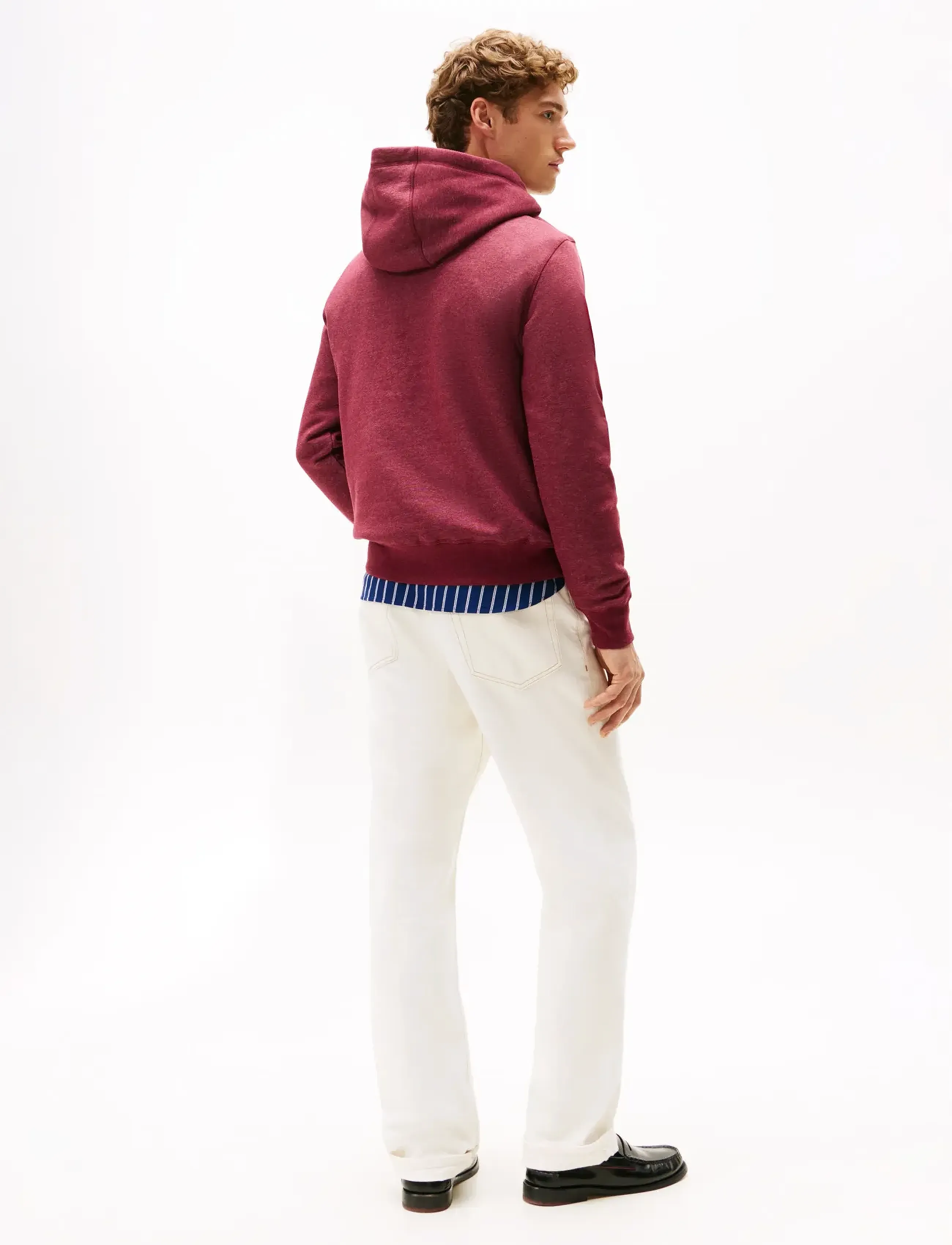 Tommy Hilfiger - TOMMY LOGO HOODY - džemperiai su gobtuvu - deep rouge heather - 3
