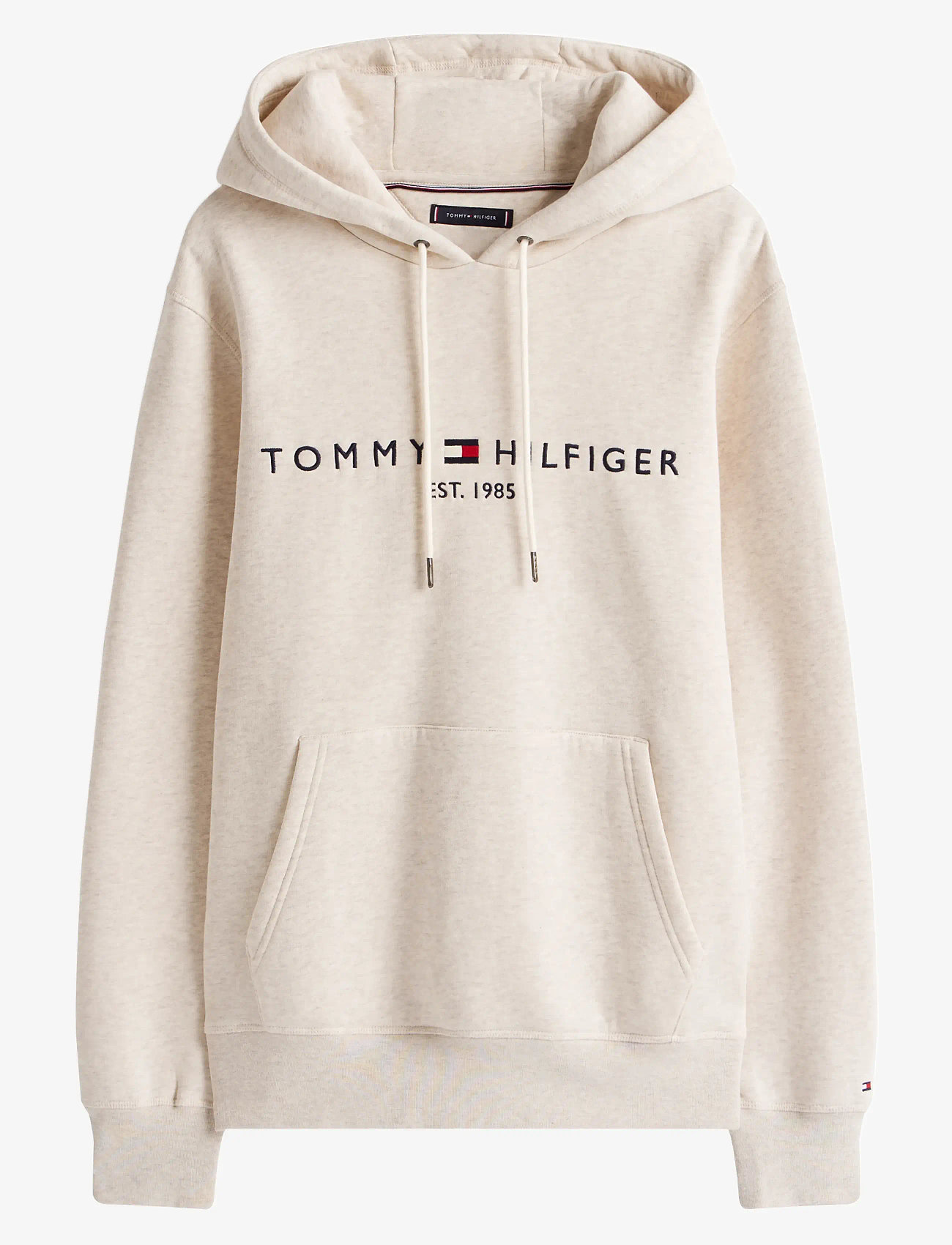 Tommy Hilfiger - TOMMY LOGO HOODY - hættetrøjer - heathered oatmilk - 1