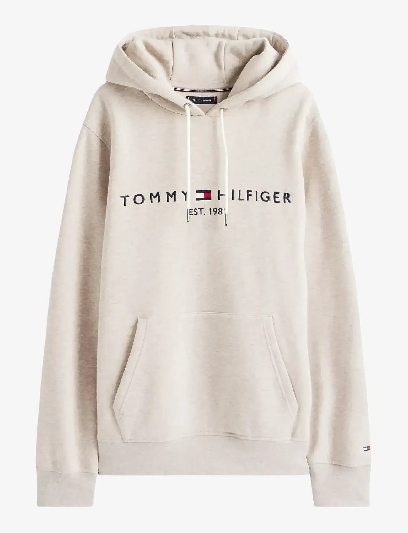 Tommy Hilfiger - TOMMY LOGO HOODY - hupparit - heathered pebble - 1