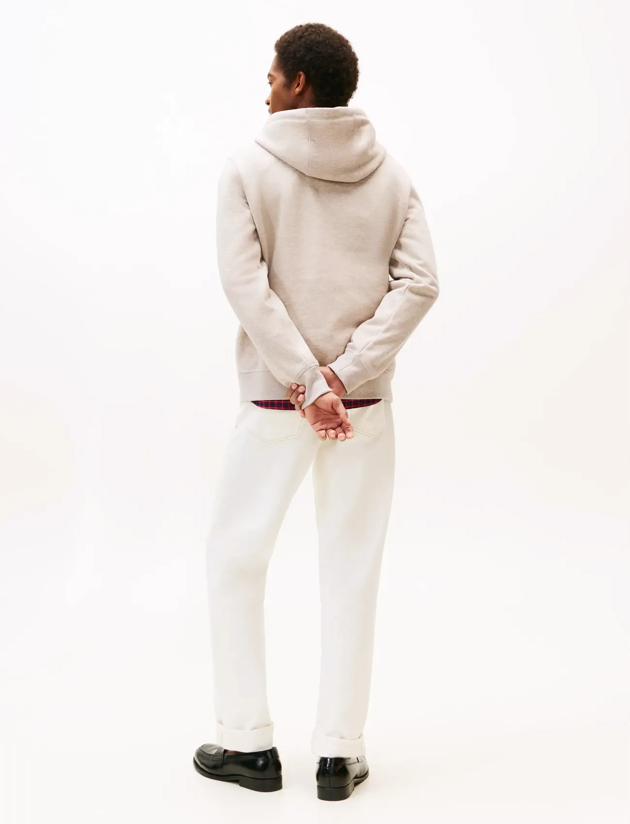 Tommy Hilfiger - TOMMY LOGO HOODY - hupparit - heathered pebble - 3